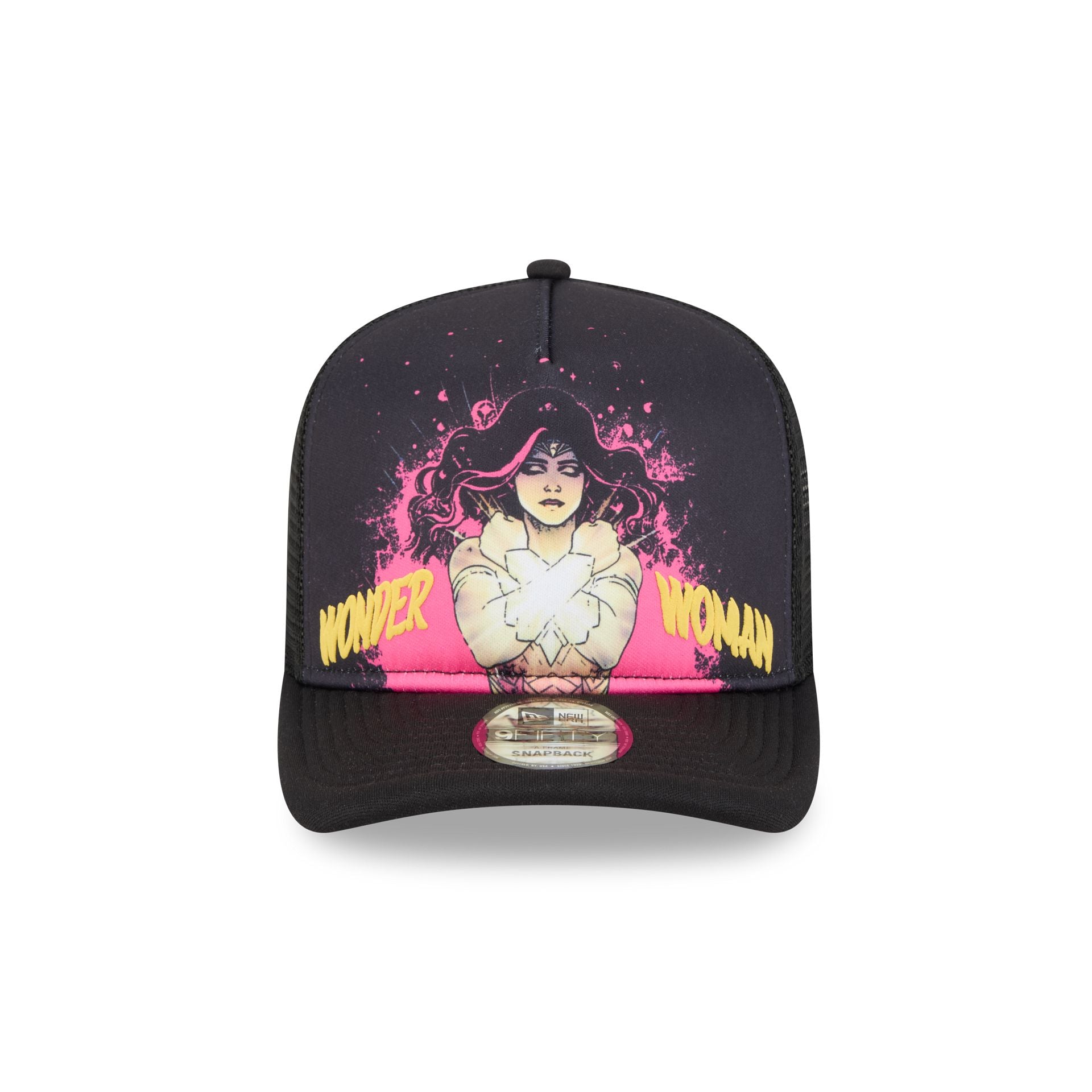 Alternative view of Wonder Woman Comic Graphic 9Fifty A-Frame Trucker Hat