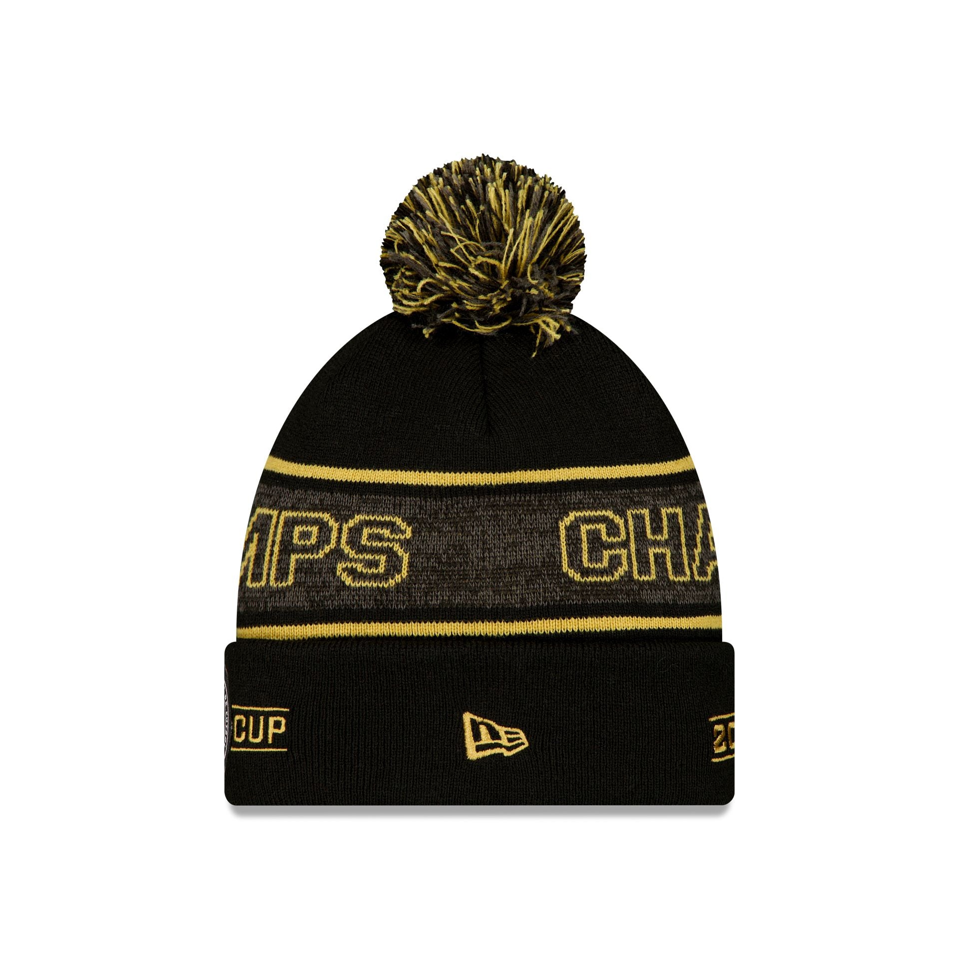 Alternative view of Inter Miami 2025 Cup Champions Pom Knit Hat