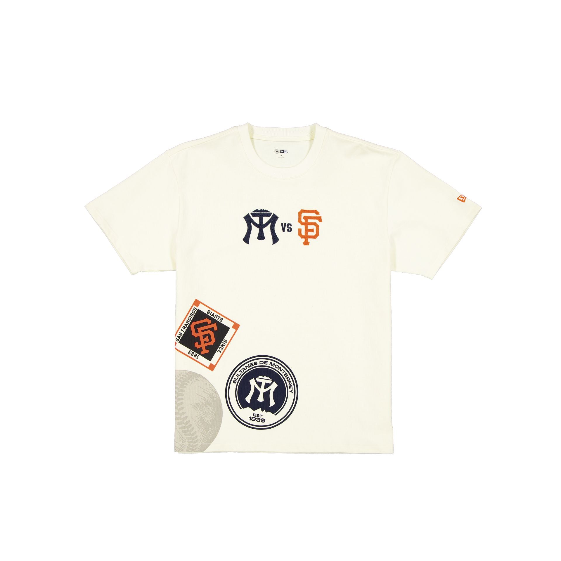 Sultanes De Monterrey Vs San Francisco Giants Logos Chrome T-Shirt