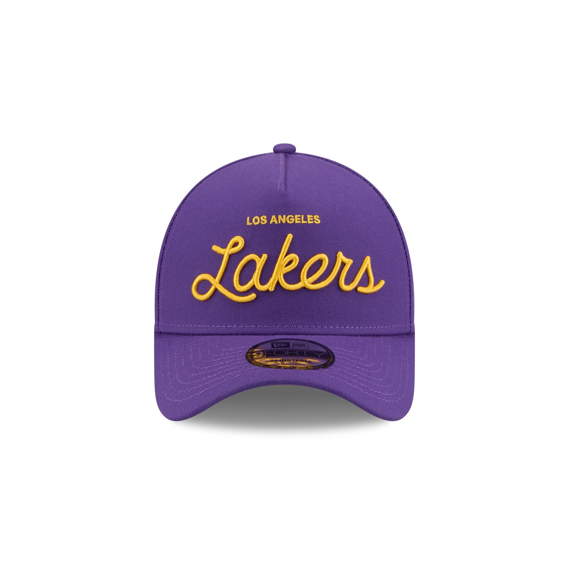 Alternative view of Malbon Golf X Los Angeles Lakers 9Forty A-Frame Snapback Hat
