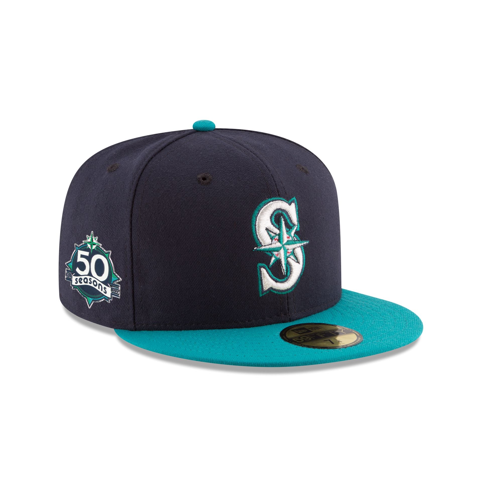 Seattle Mariners 50Th Anniversary 59Fifty Fitted Hat