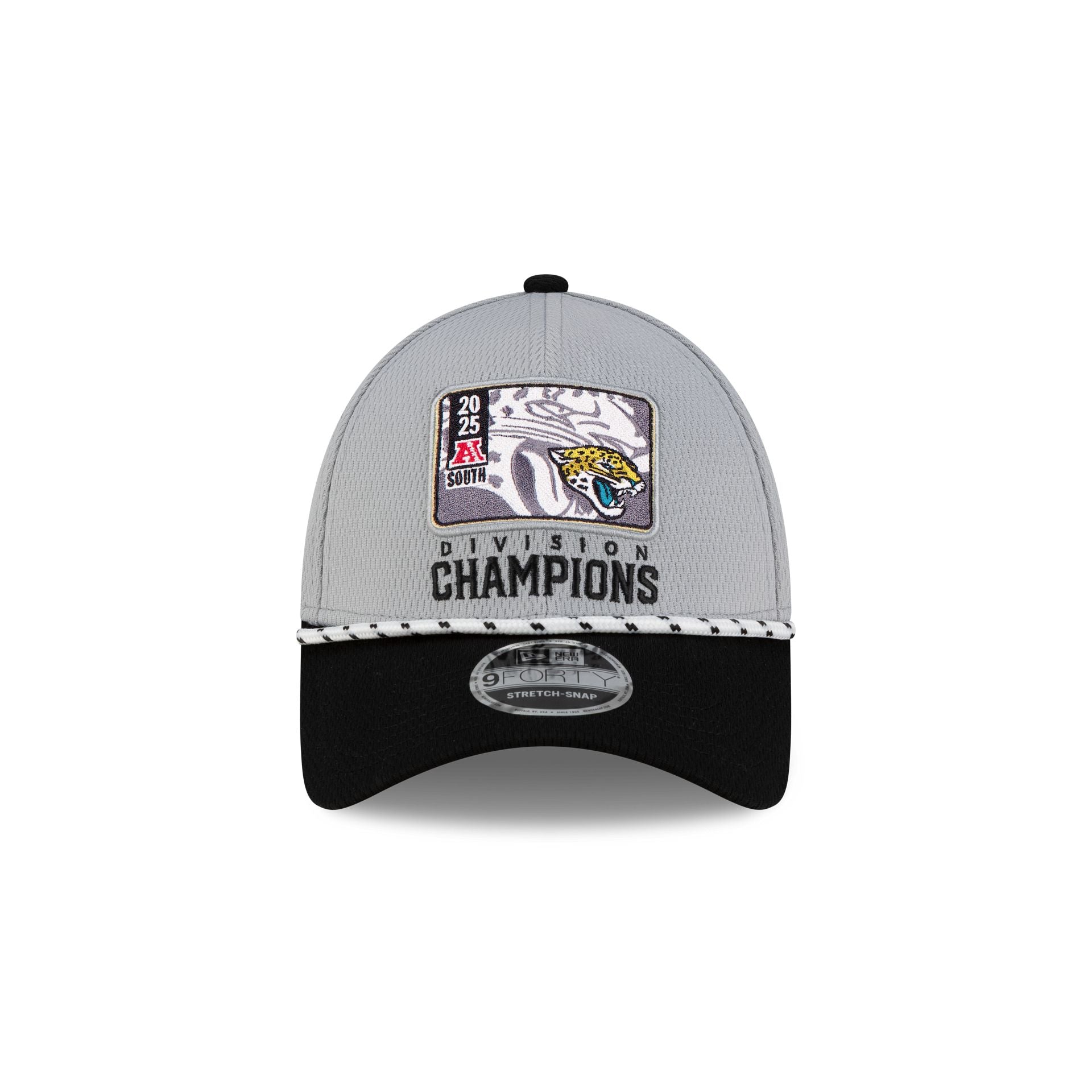 Alternative view of Jacksonville Jaguars 2025 Division Champion Locker Room 9Forty Stretch-Snap Hat