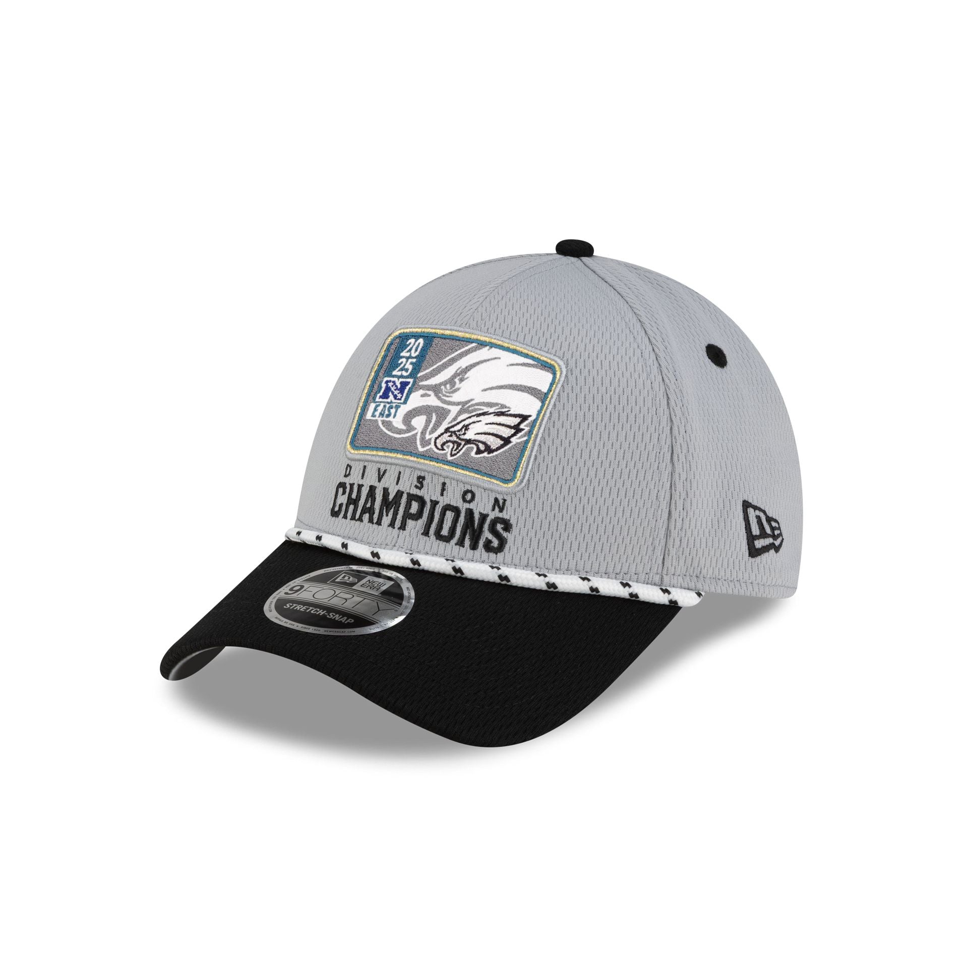Philadelphia Eagles 2025 Division Champion Locker Room 9Forty Stretch-Snap Hat