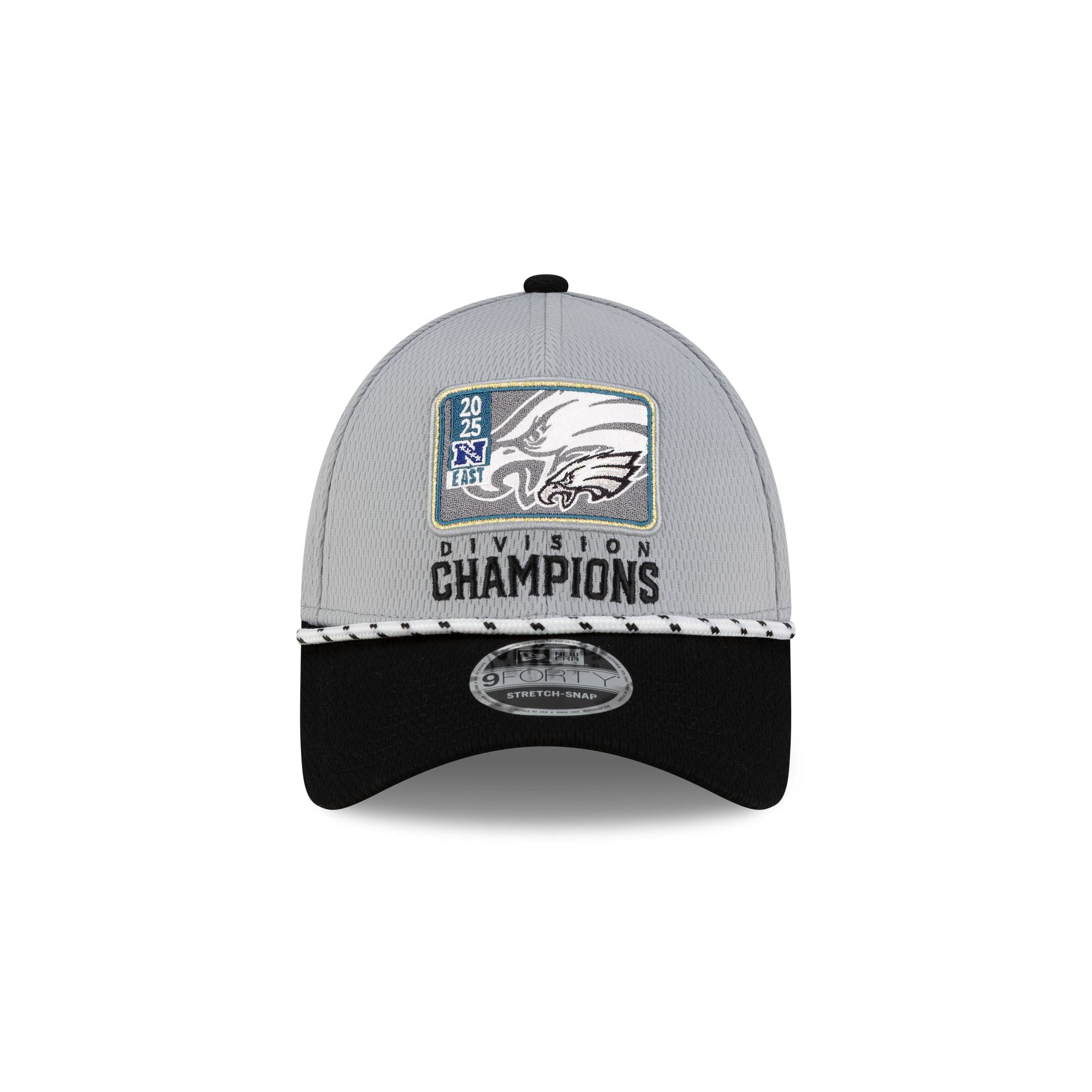Alternative view of Philadelphia Eagles 2025 Division Champion Locker Room 9Forty Stretch-Snap Hat