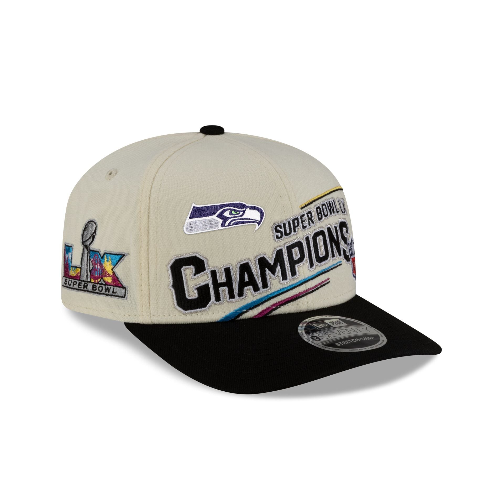 Seattle Seahawks Super Bowl Lx Champions Locker Room 9Seventy Stretch-Snap Hat
