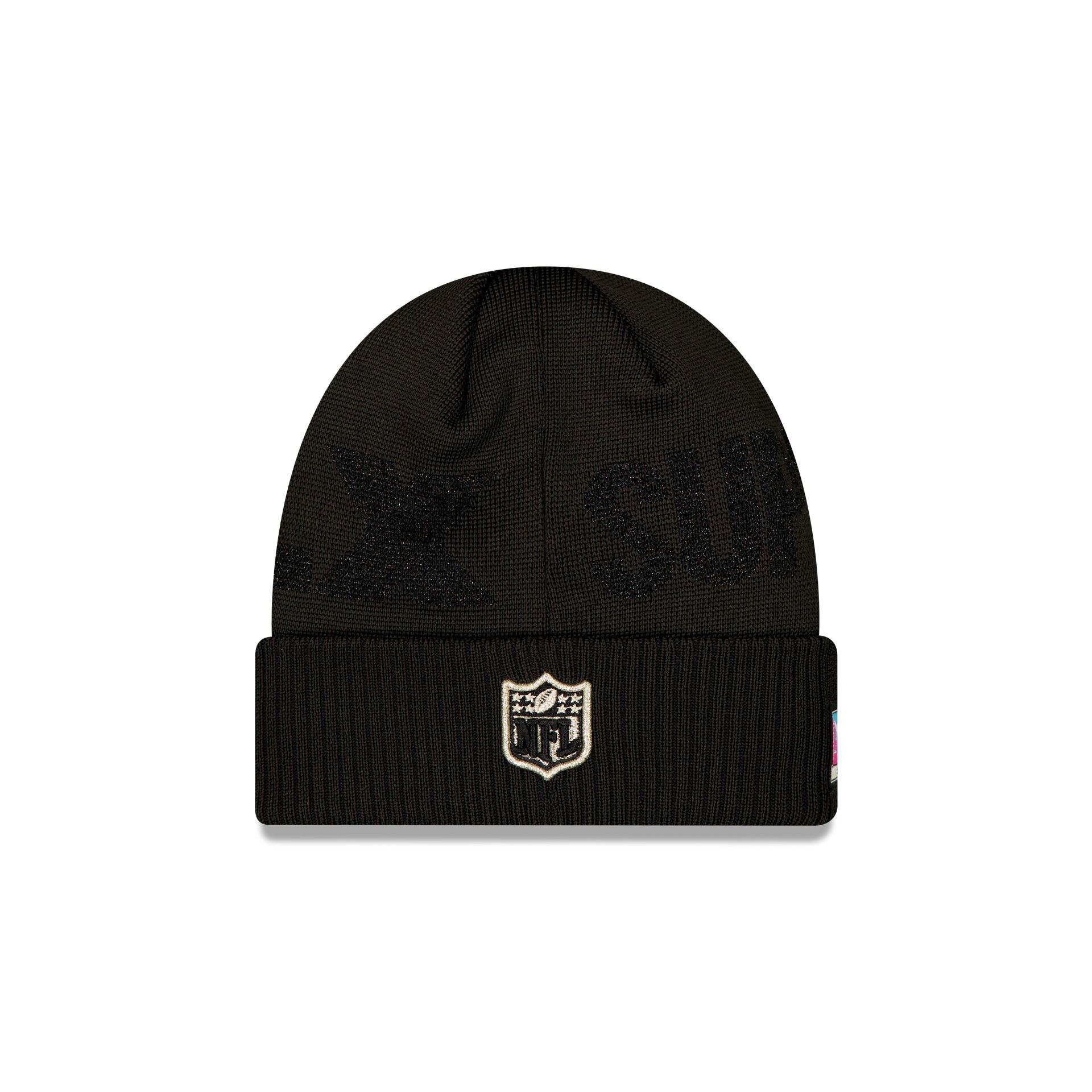 Alternative view of New England Patriots Super Bowl Lx Sideline Beanie Hat