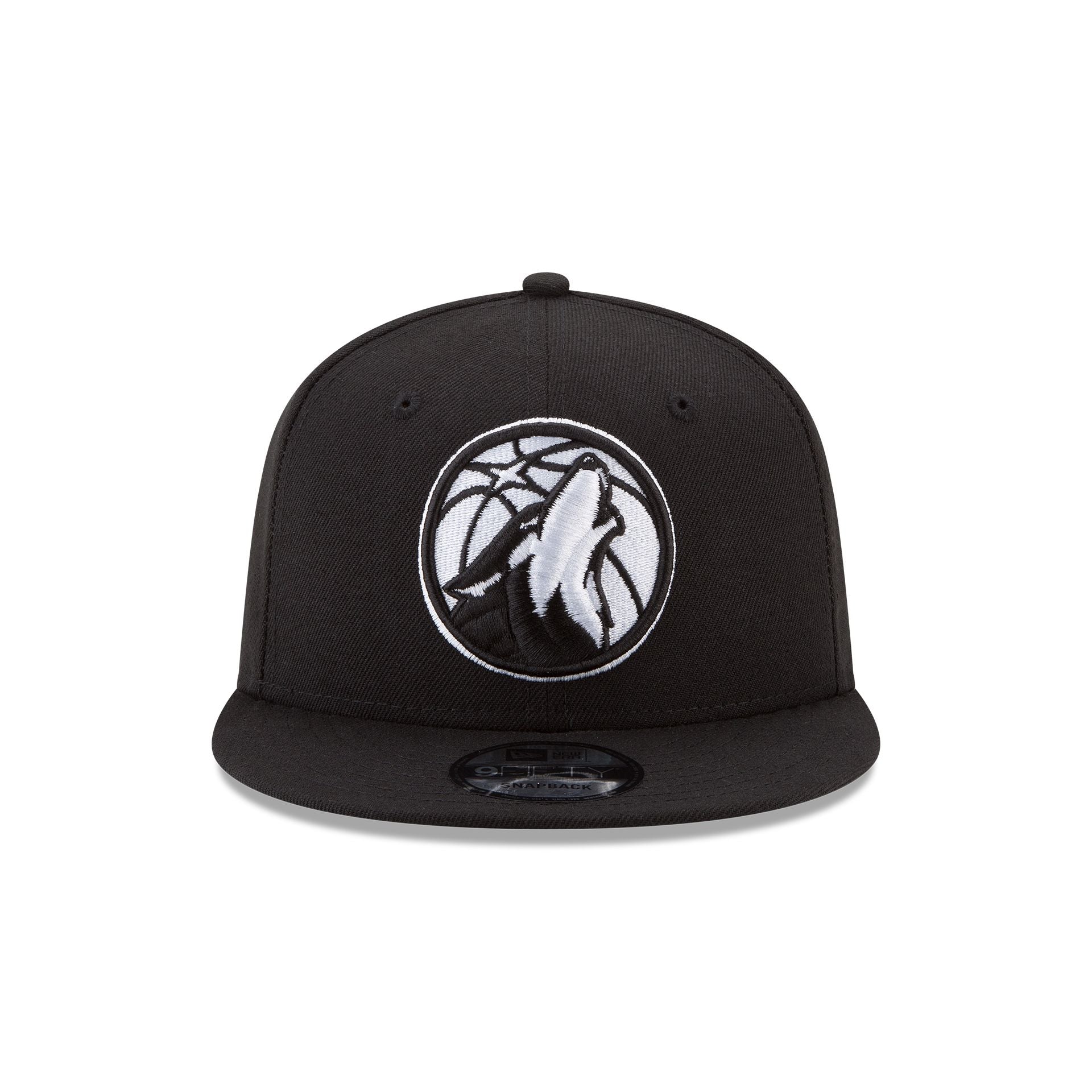Alternative view of Minnesota Timberwolves Basic Black & White 9Fifty Snapback Hat