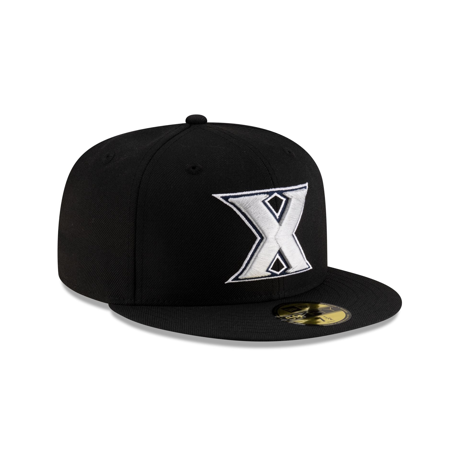 Xavier Musketeers Black 59Fifty Fitted Hat