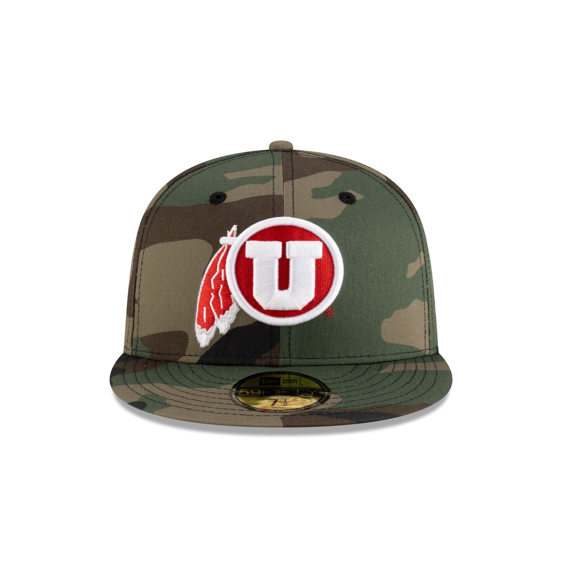 Alternative view of Utah Utes Woodland 59Fifty Fitted