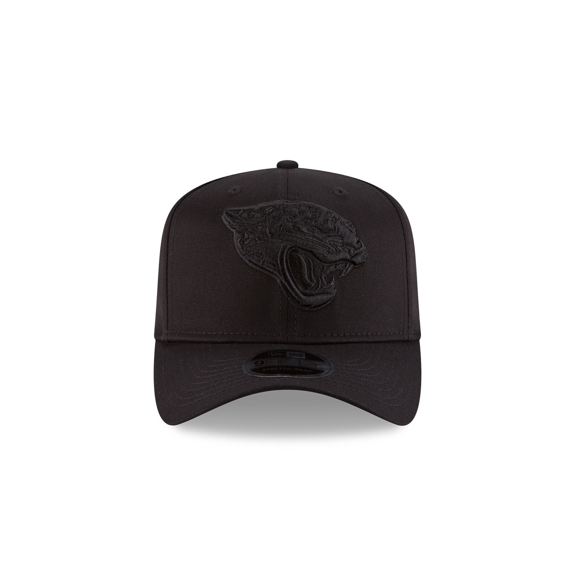 Alternative view of Jacksonville Jaguars Black On Black Stretch Snap 9Fifty Snapback Hat