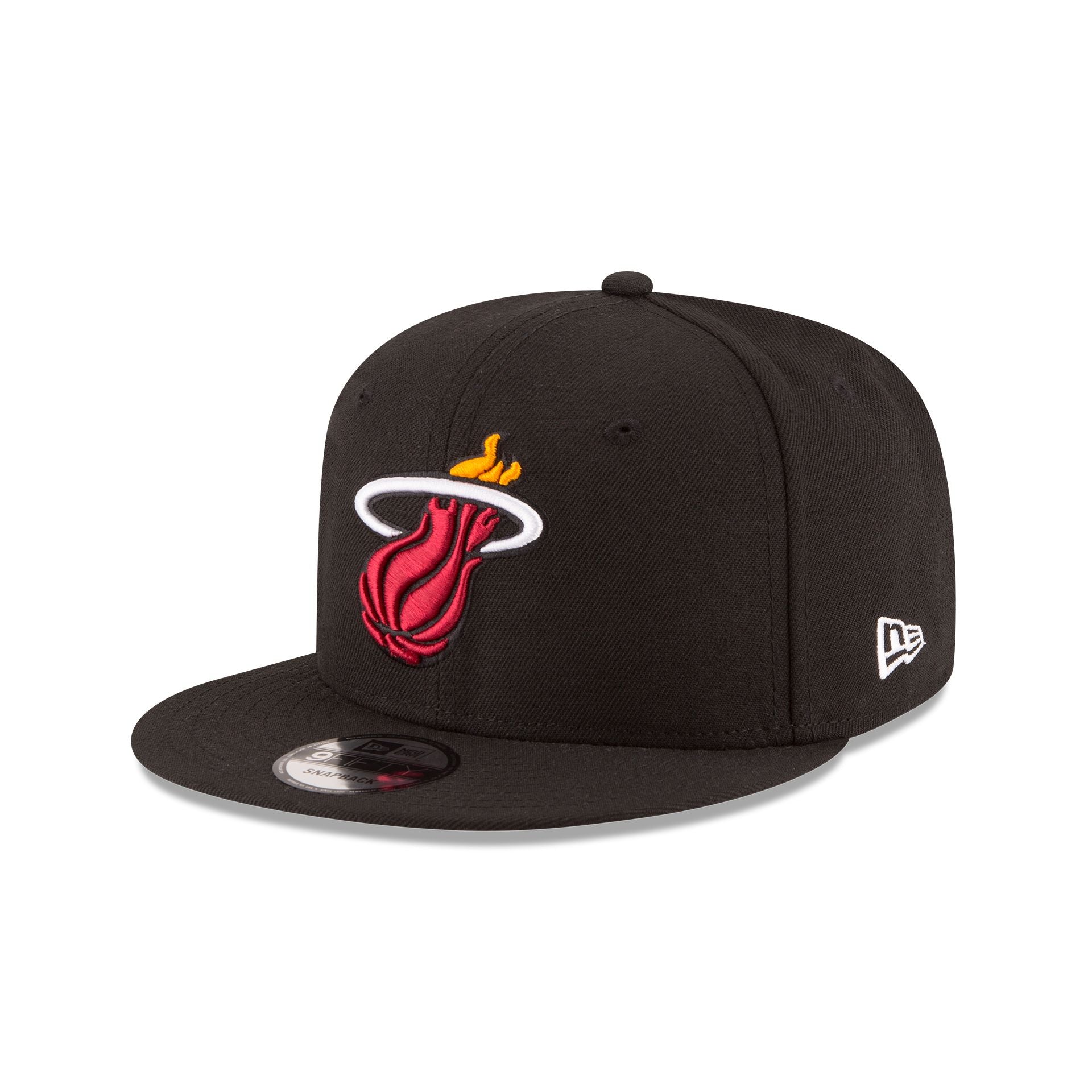 Miami Heat Black 9Fifty Snapback Hat