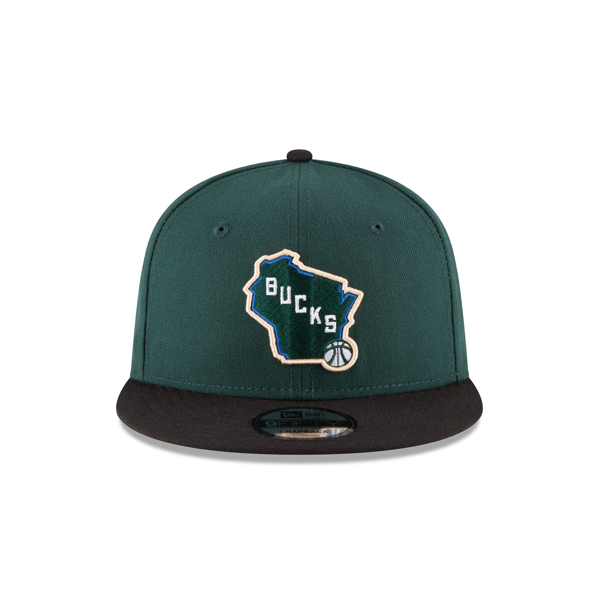 Alternative view of Milwaukee Bucks Basic Two Tone 9Fifty Snapback Hat