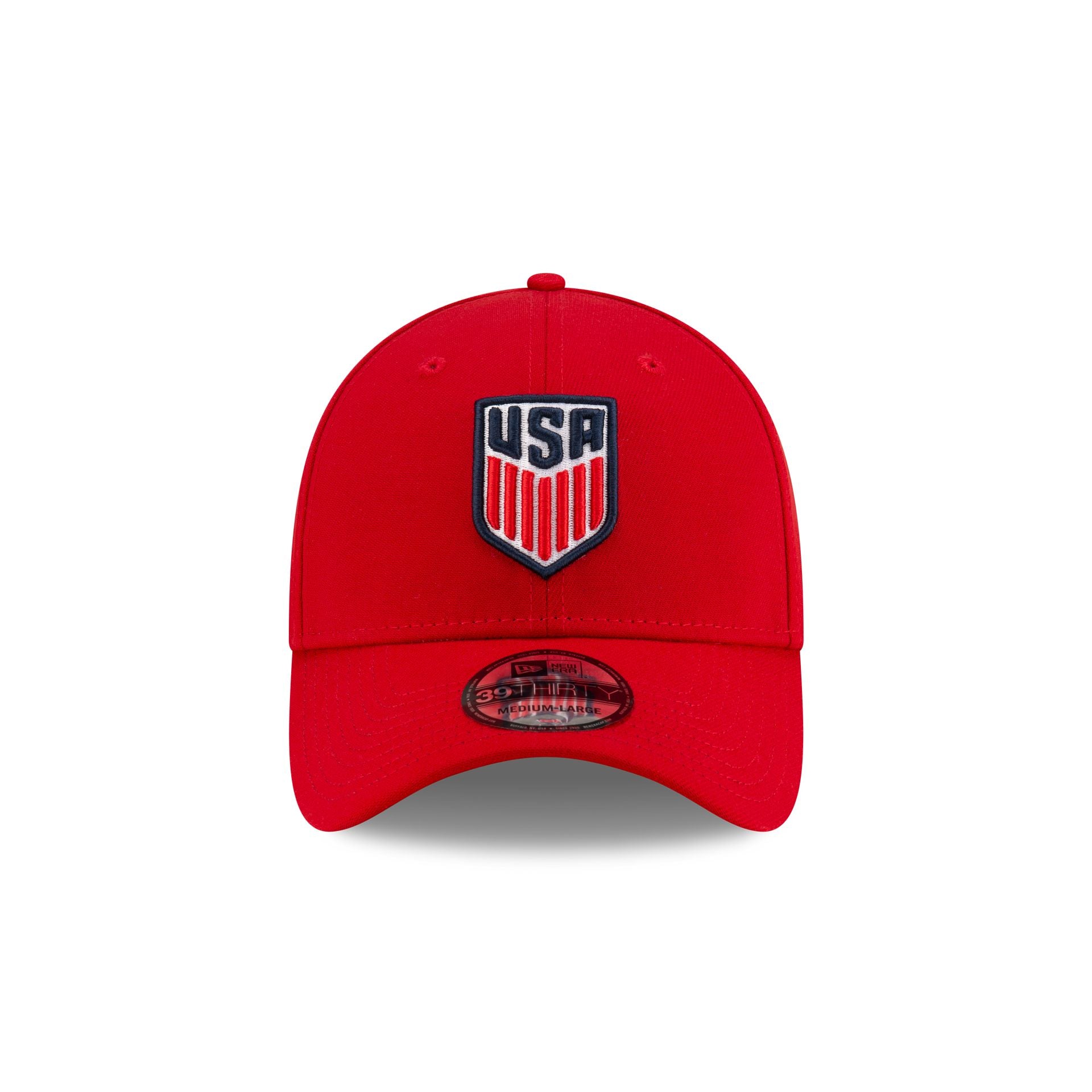 Alternative view of U.S. Soccer Men's National Team Red 39Thirty Stretch Fit Hat