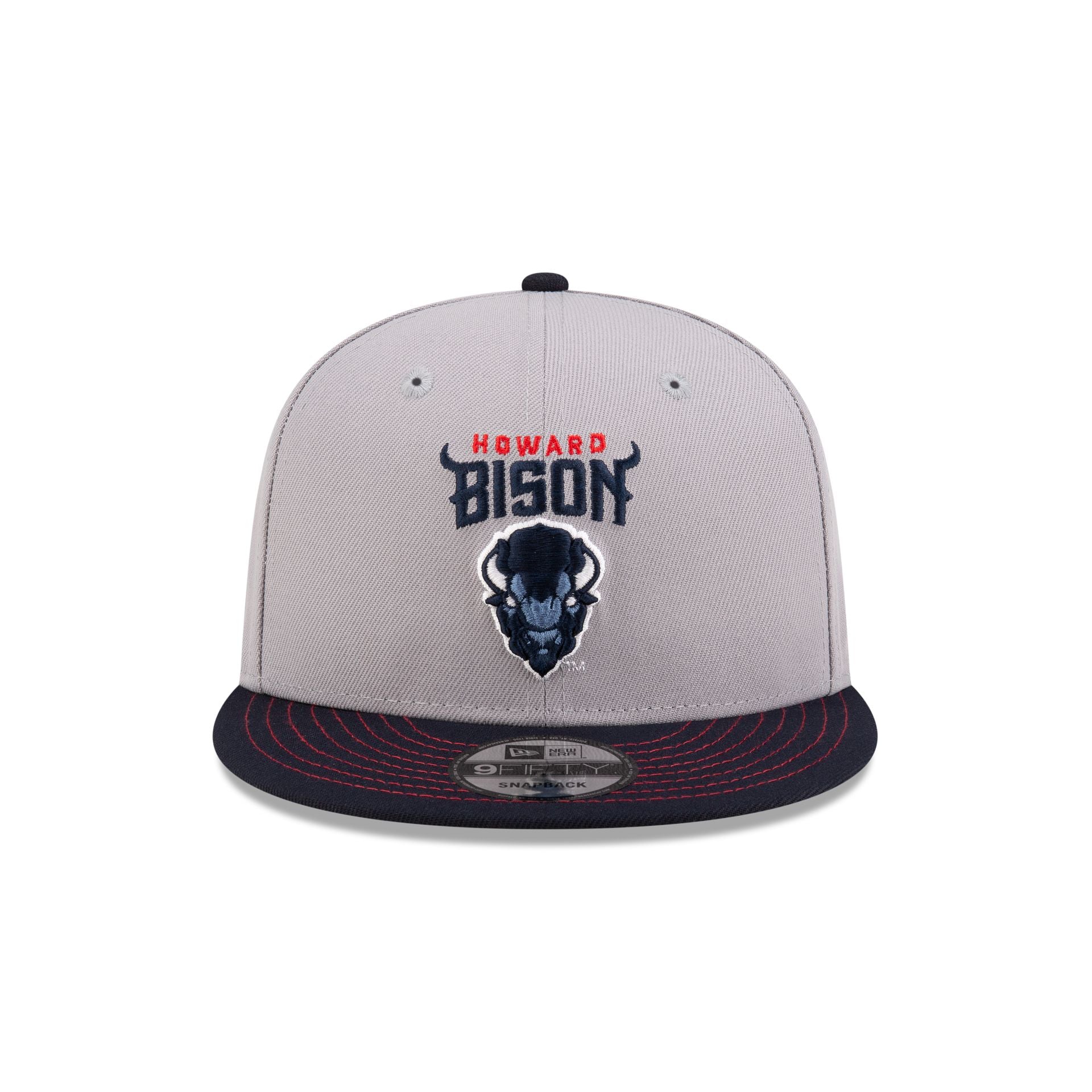 Howard Bison Gray 9Fifty Snapback Hat - Image 2