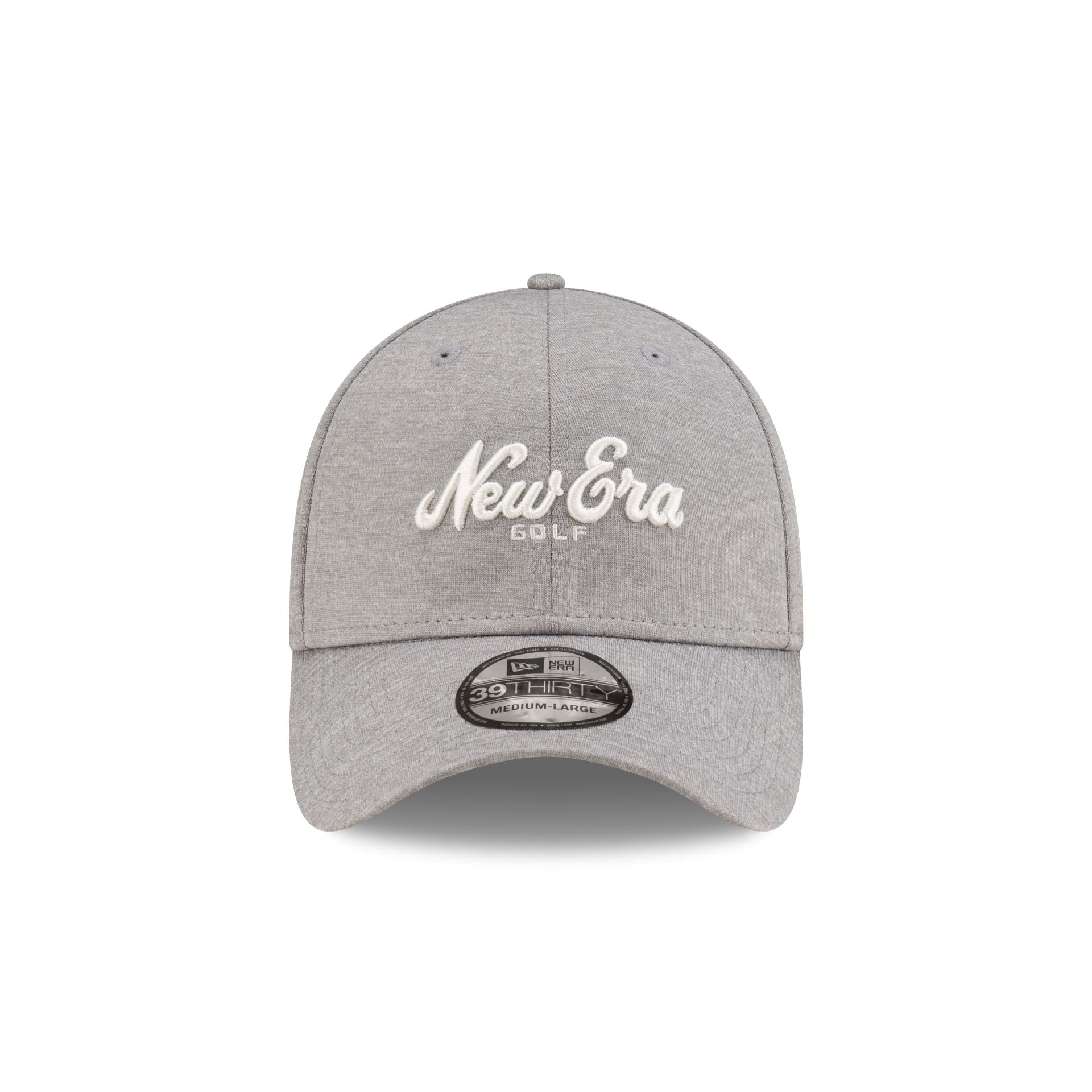 Alternative view of New Era Golf Script Gray 39Thirty Stretch Fit Hat