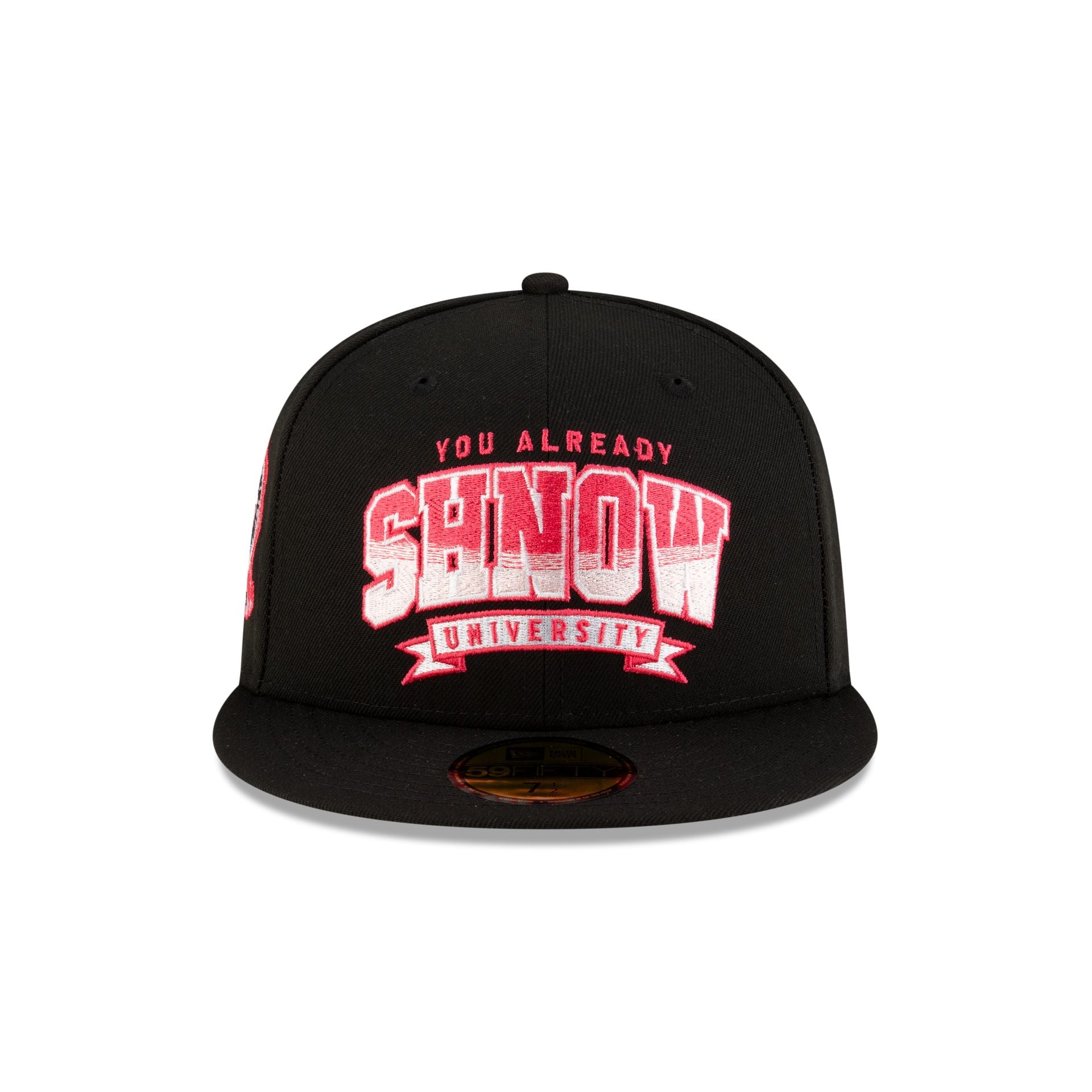 Alternative view of You Already Shnow University Black Pink 59Fifty Fitted Hat