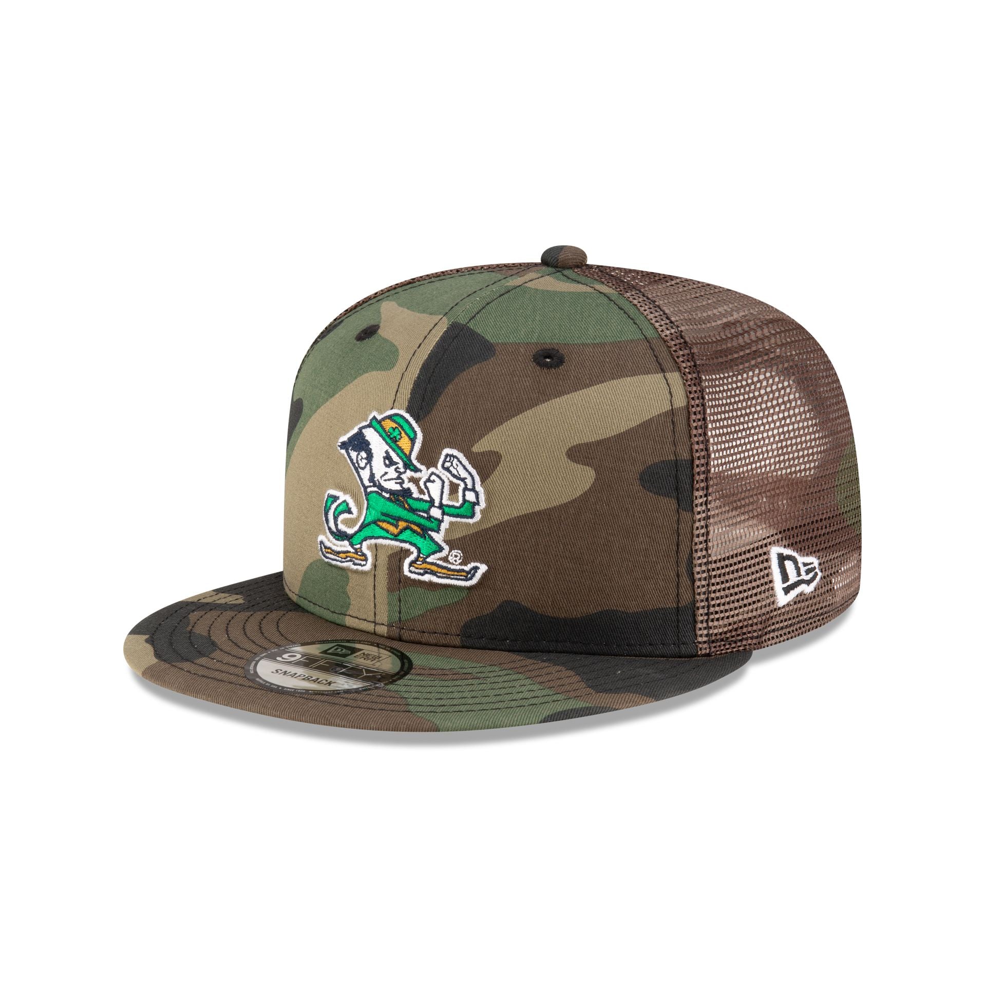 Notre Dame Fighting Irish Camo 9Fifty Trucker Hat