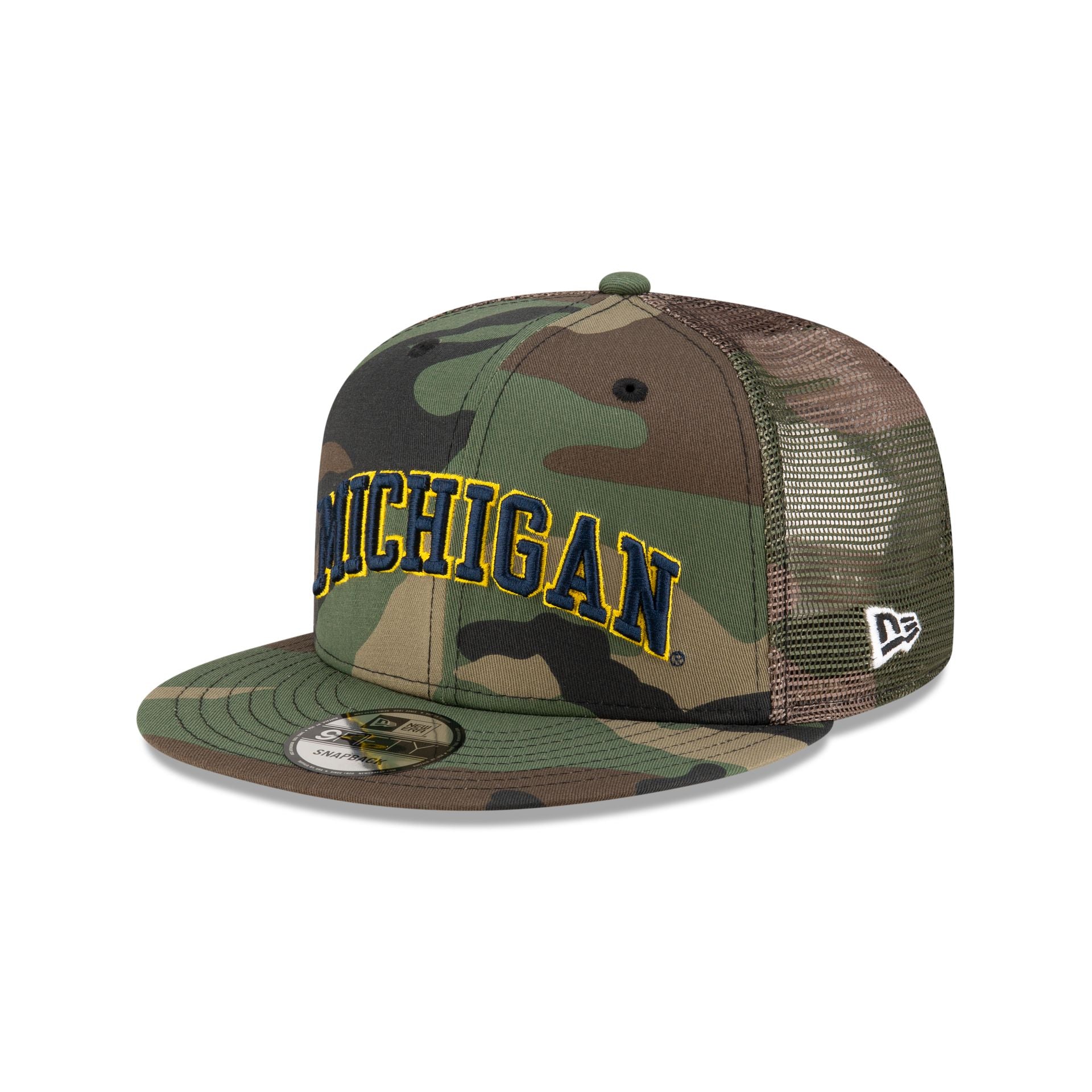 Michigan Wolverines Camo 9Fifty Trucker Hat