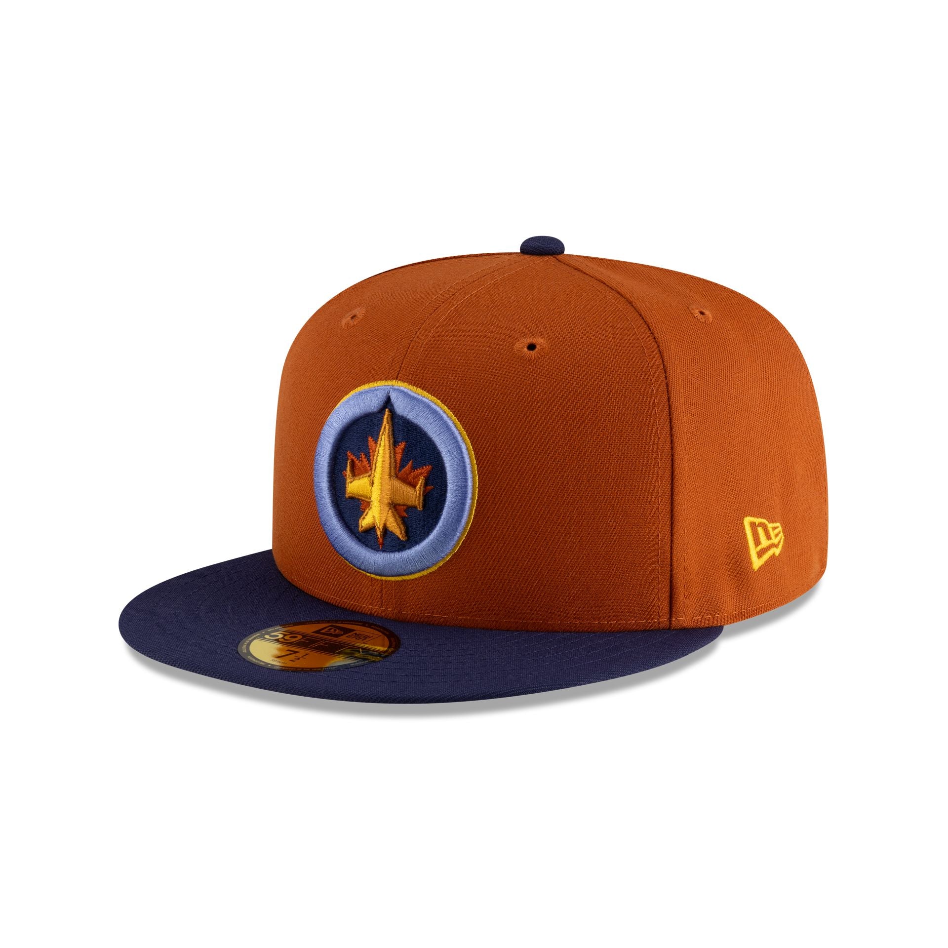 Winnipeg Jets Rust Navy 59Fifty Fitted Hat