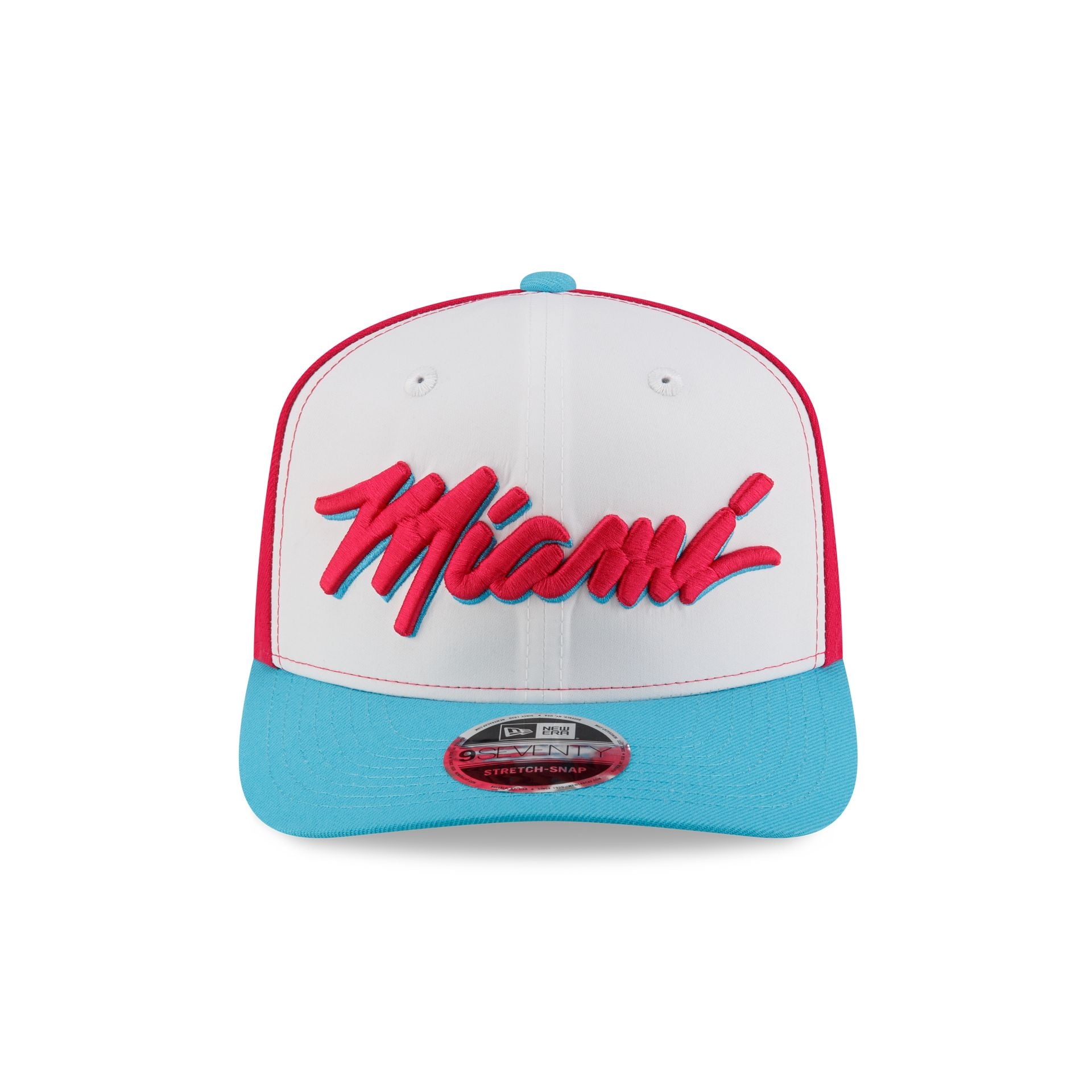 Alternative view of Tyler Herro X Miami Heat Vice Blue Brightrose 9Seventy Stretch-Snap Hat