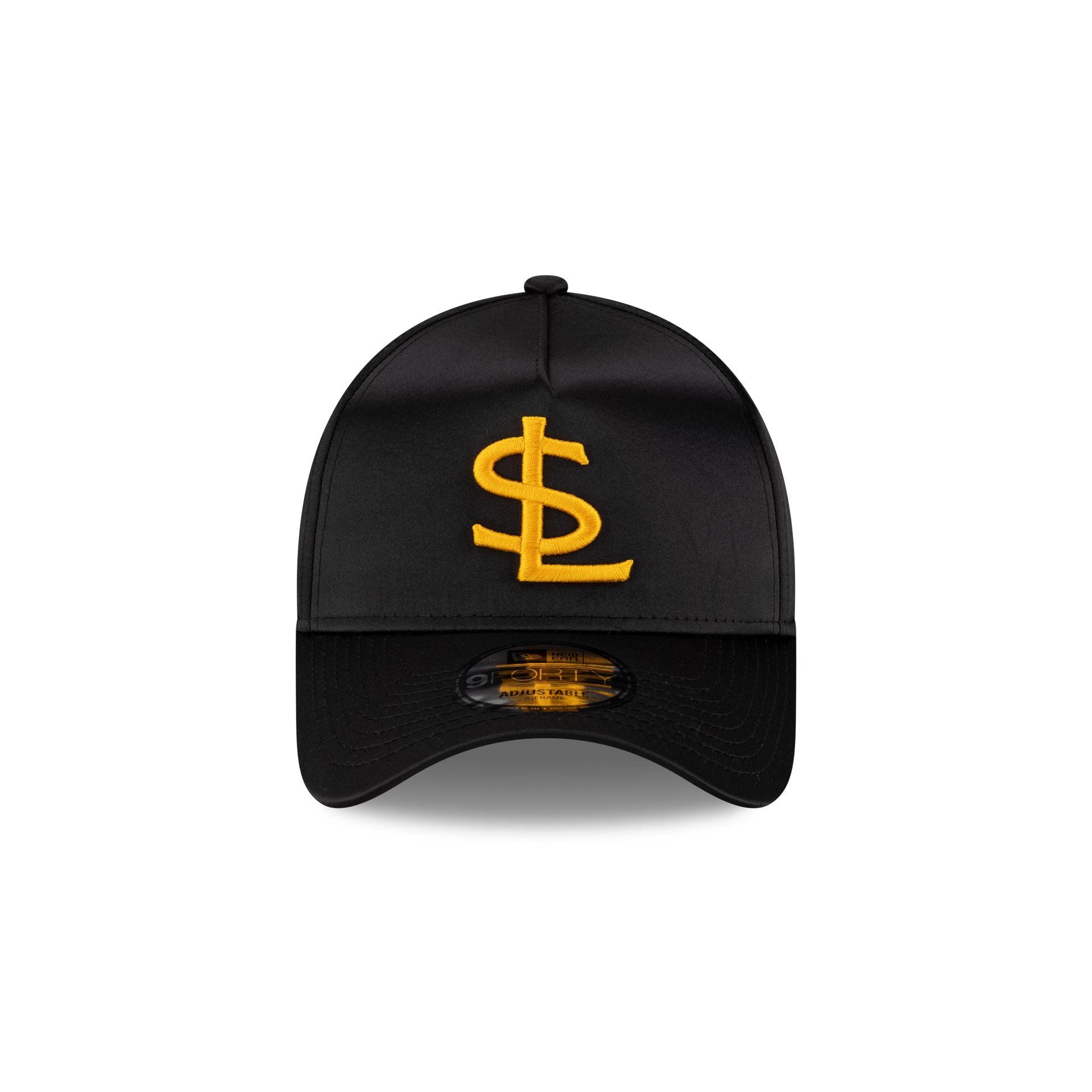 Alternative view of Salt Lake Bees Black Satin 9Forty A-Frame Snapback Hat