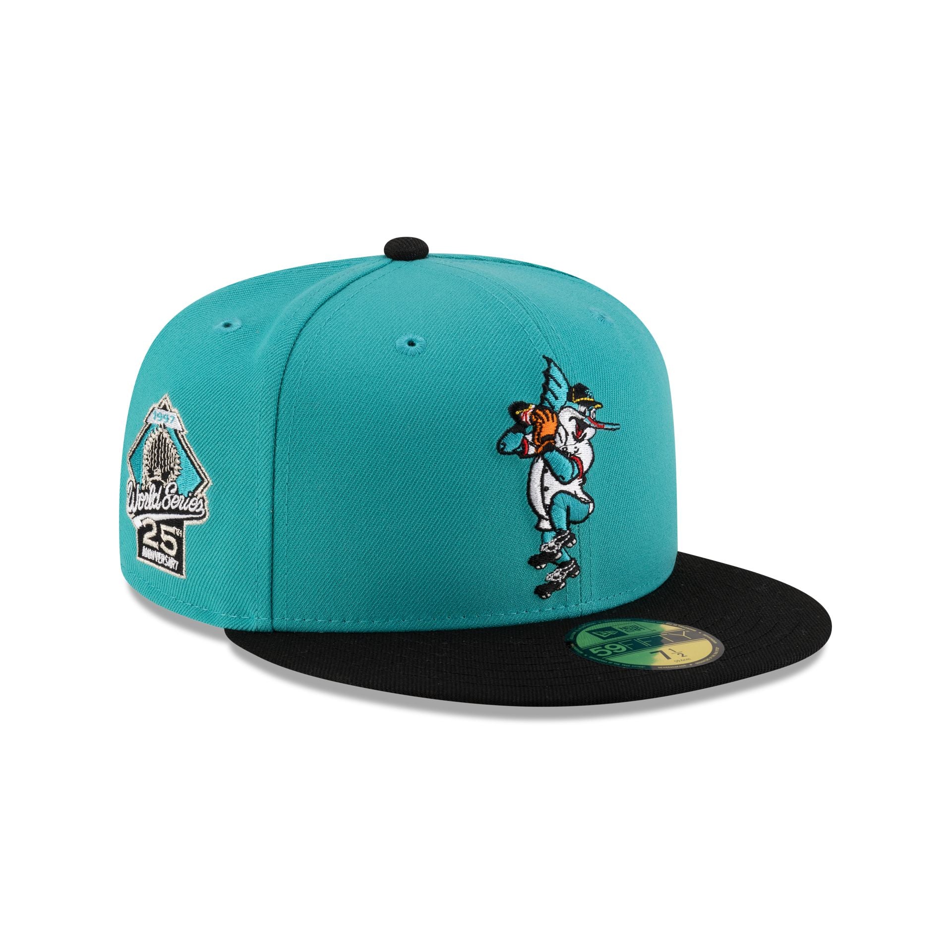 Miami Marlins Mascot Blue 59Fifty Fitted Hat