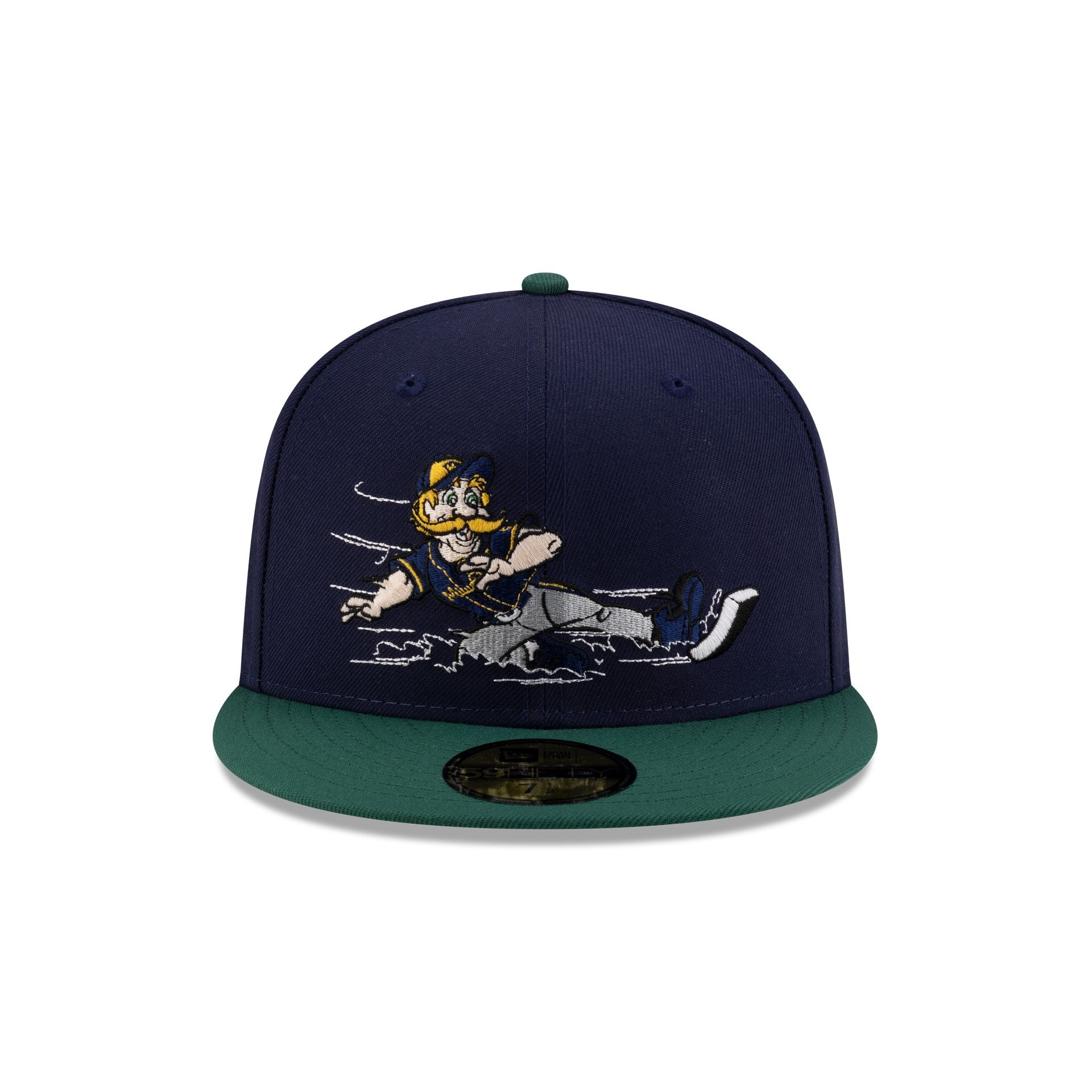 Alternative view of Milwaukee Brewers Mascot Light Navy 59Fifty Fitted Hat