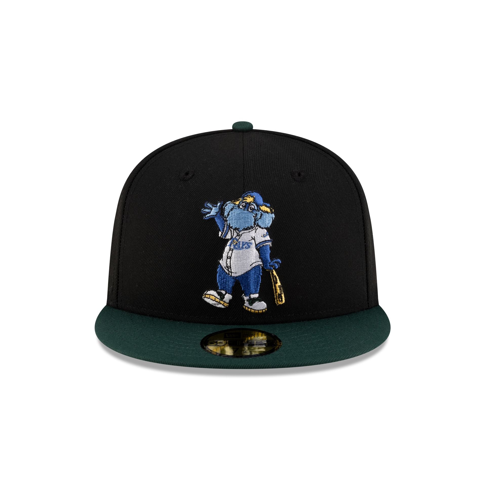 Alternative view of Tampa Bay Rays Mascot Black 59Fifty Fitted Hat