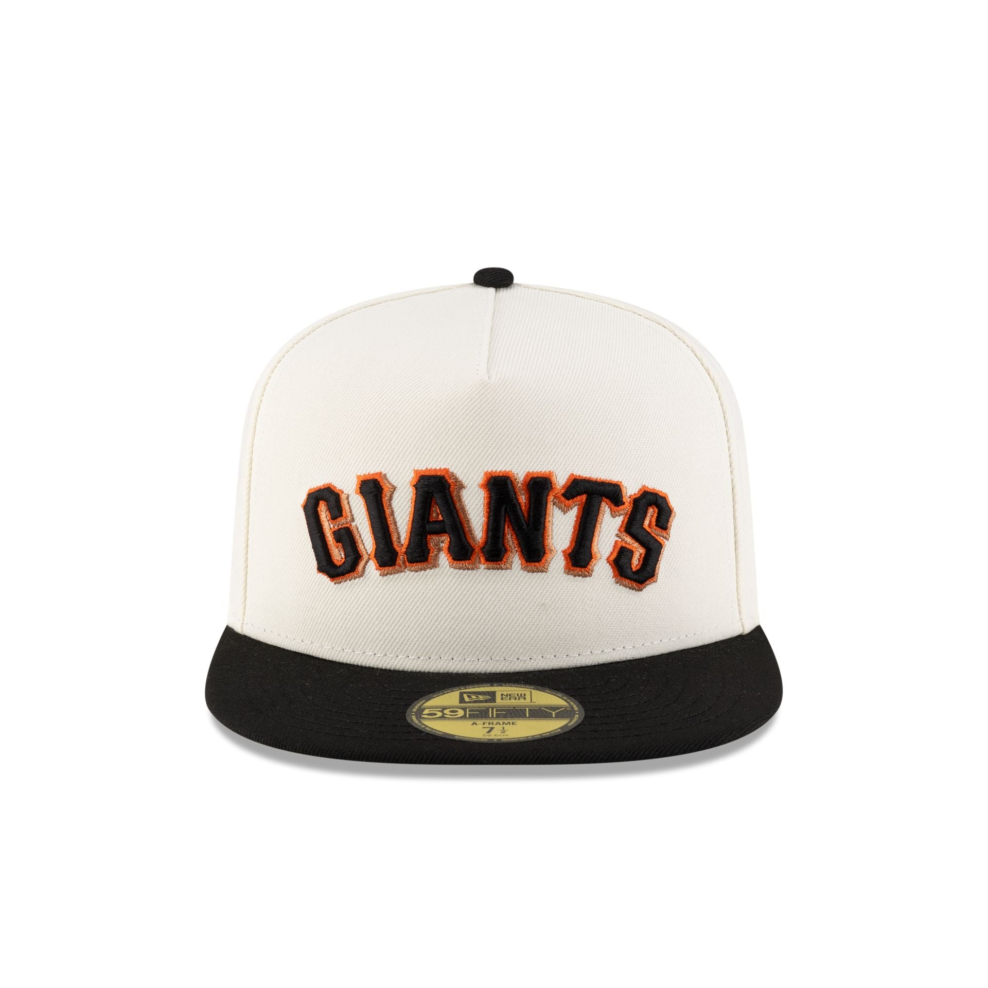 Alternative view of Just Caps League Sidepatch Chrome White San Francisco Giants 59Fifty A-Frame Fitted Hat