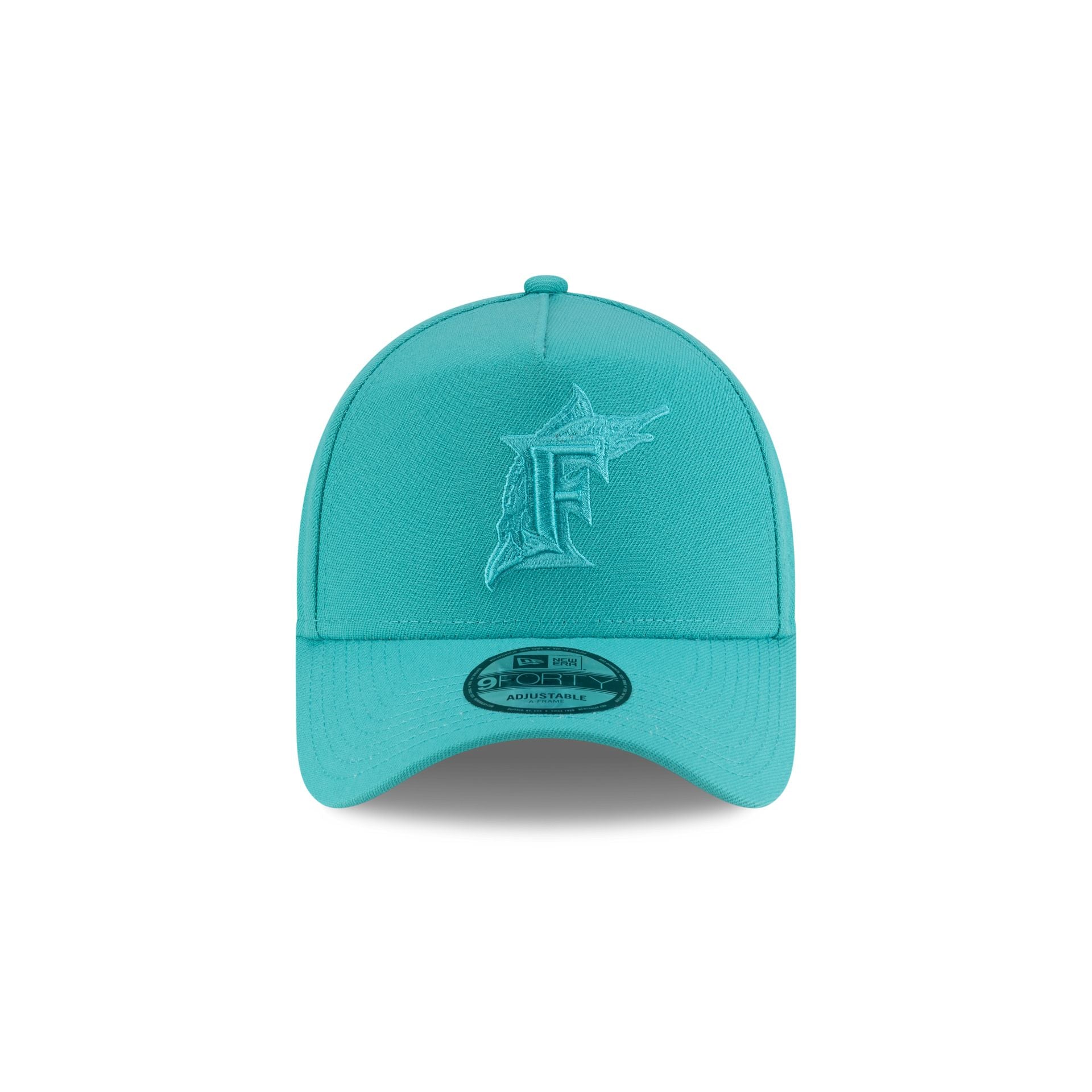 Alternative view of Miami Marlins Teal 9Forty A-Frame Snapback Hat