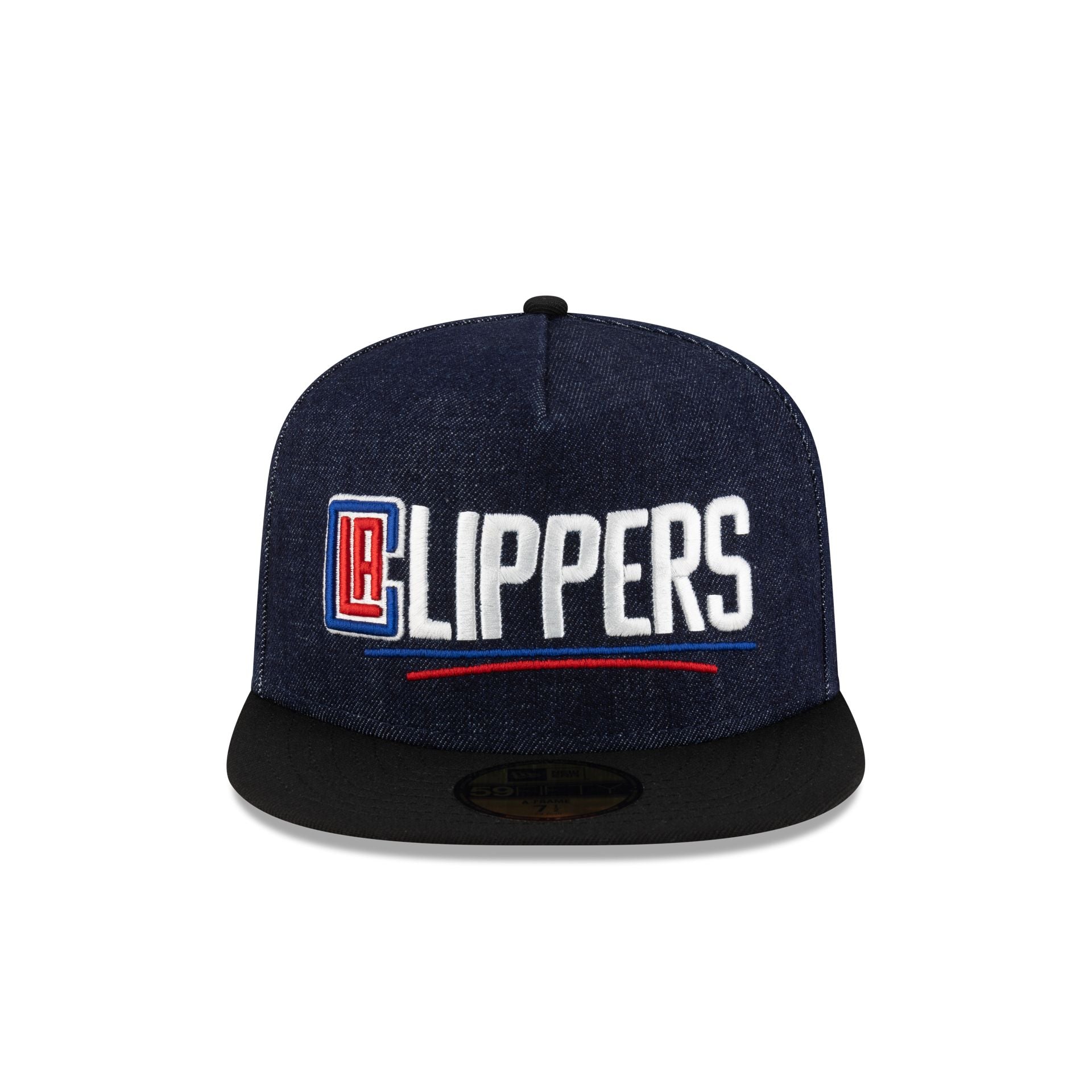 Alternative view of Los Angeles Clippers Navy Denim 59Fifty A-Frame Fitted Hat
