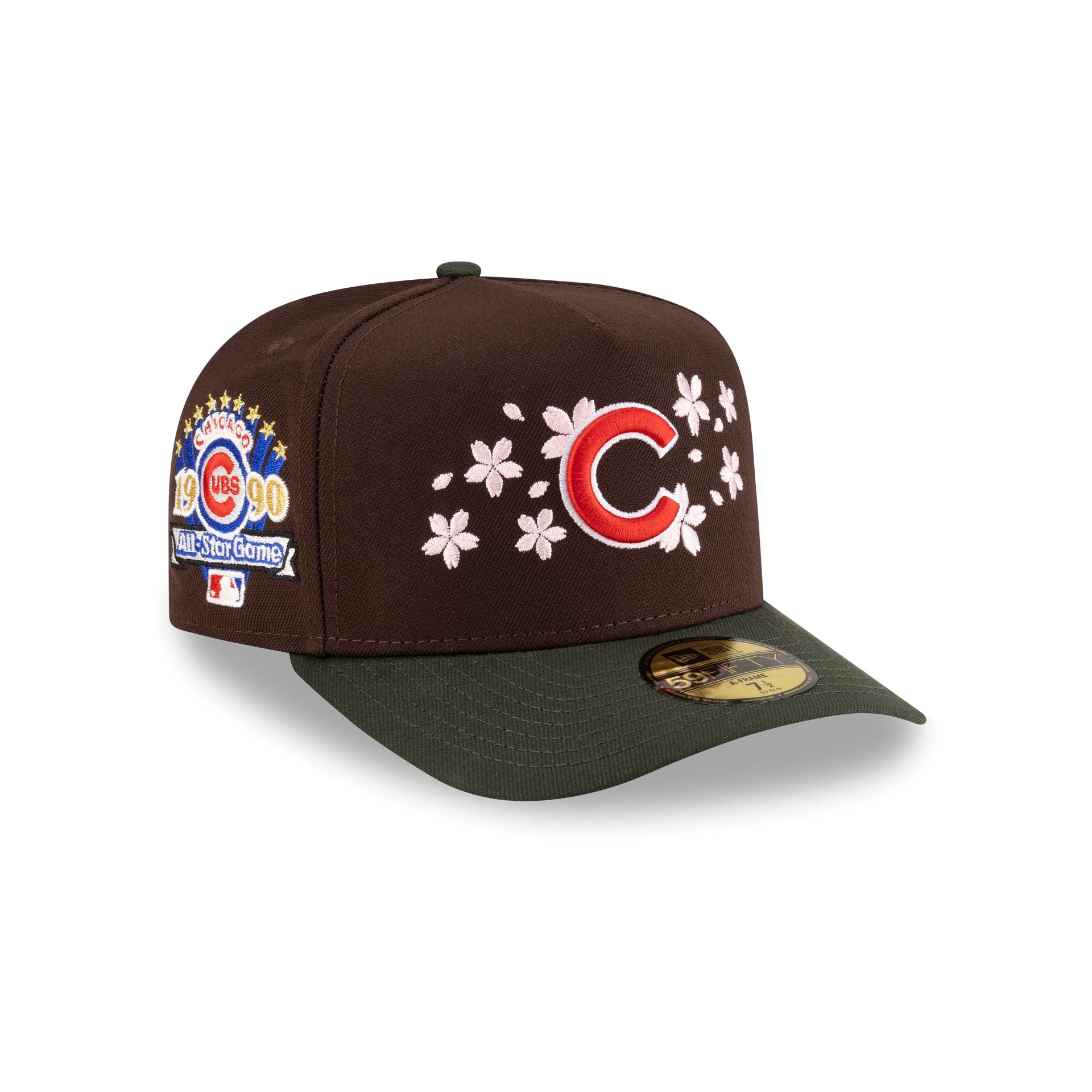 Just Caps Cherry Blossom Chicago Cubs 59Fifty A-Frame Fitted Hat