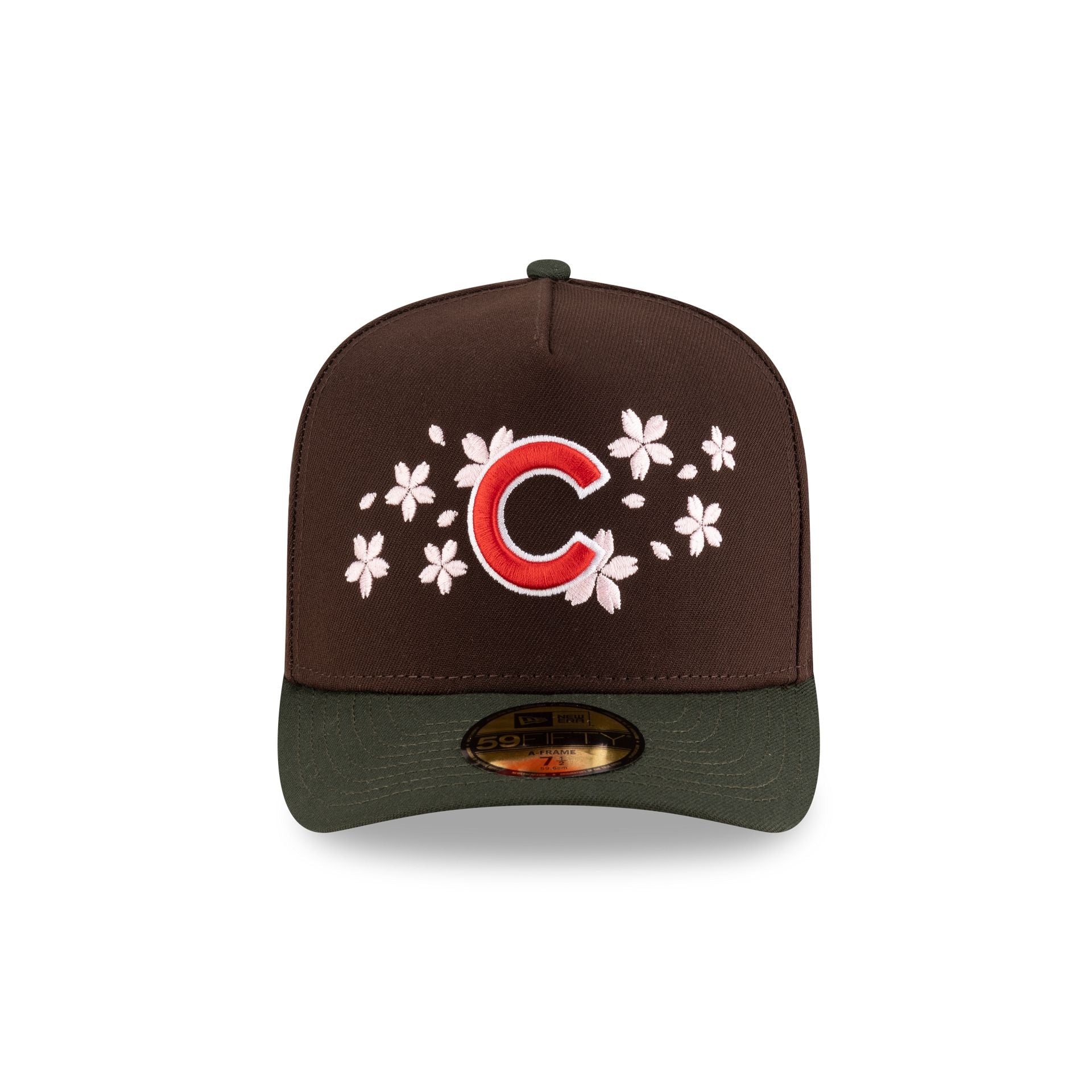 Alternative view of Just Caps Cherry Blossom Chicago Cubs 59Fifty A-Frame Fitted Hat