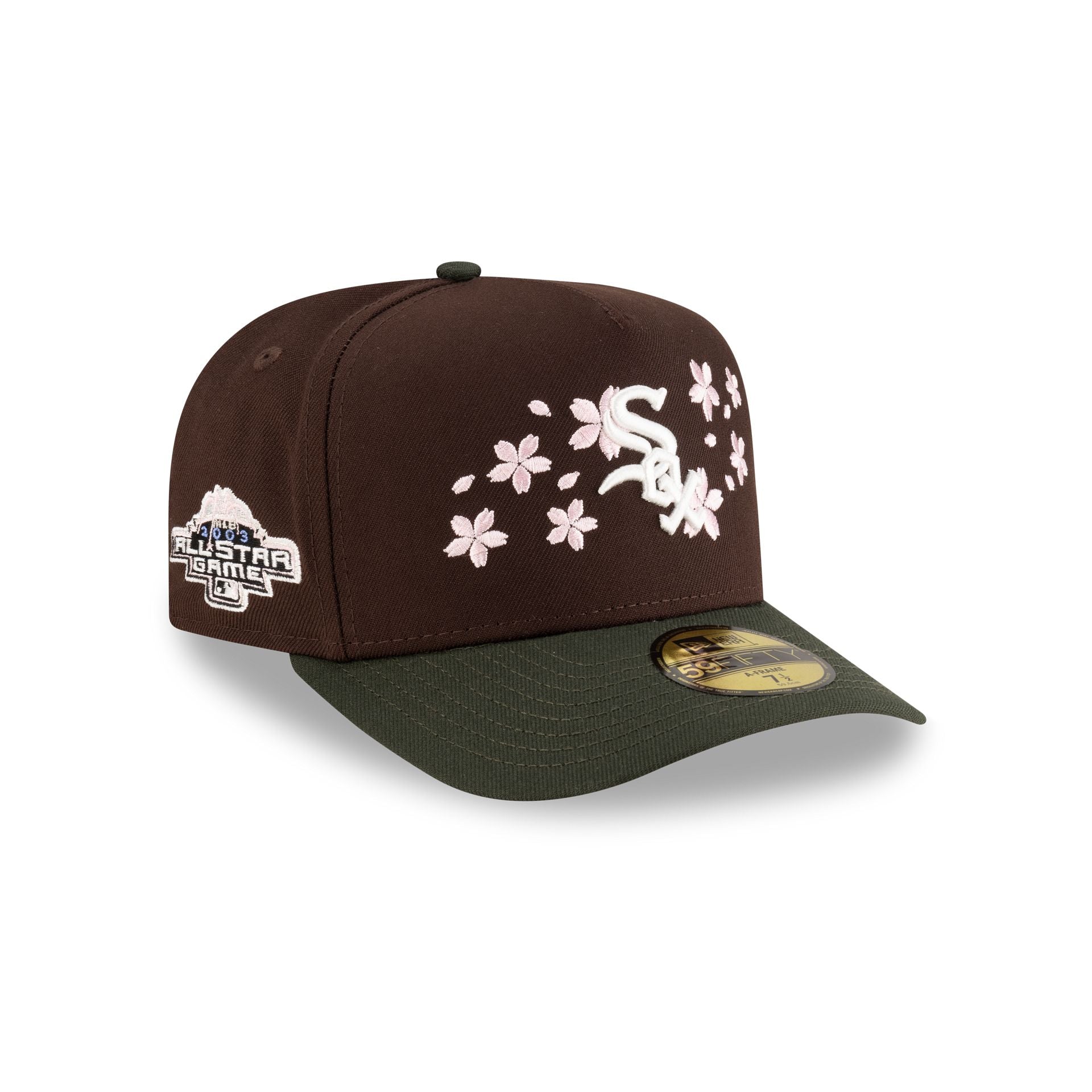 Just Caps Cherry Blossom Chicago White Sox 59Fifty A-Frame Fitted Hat