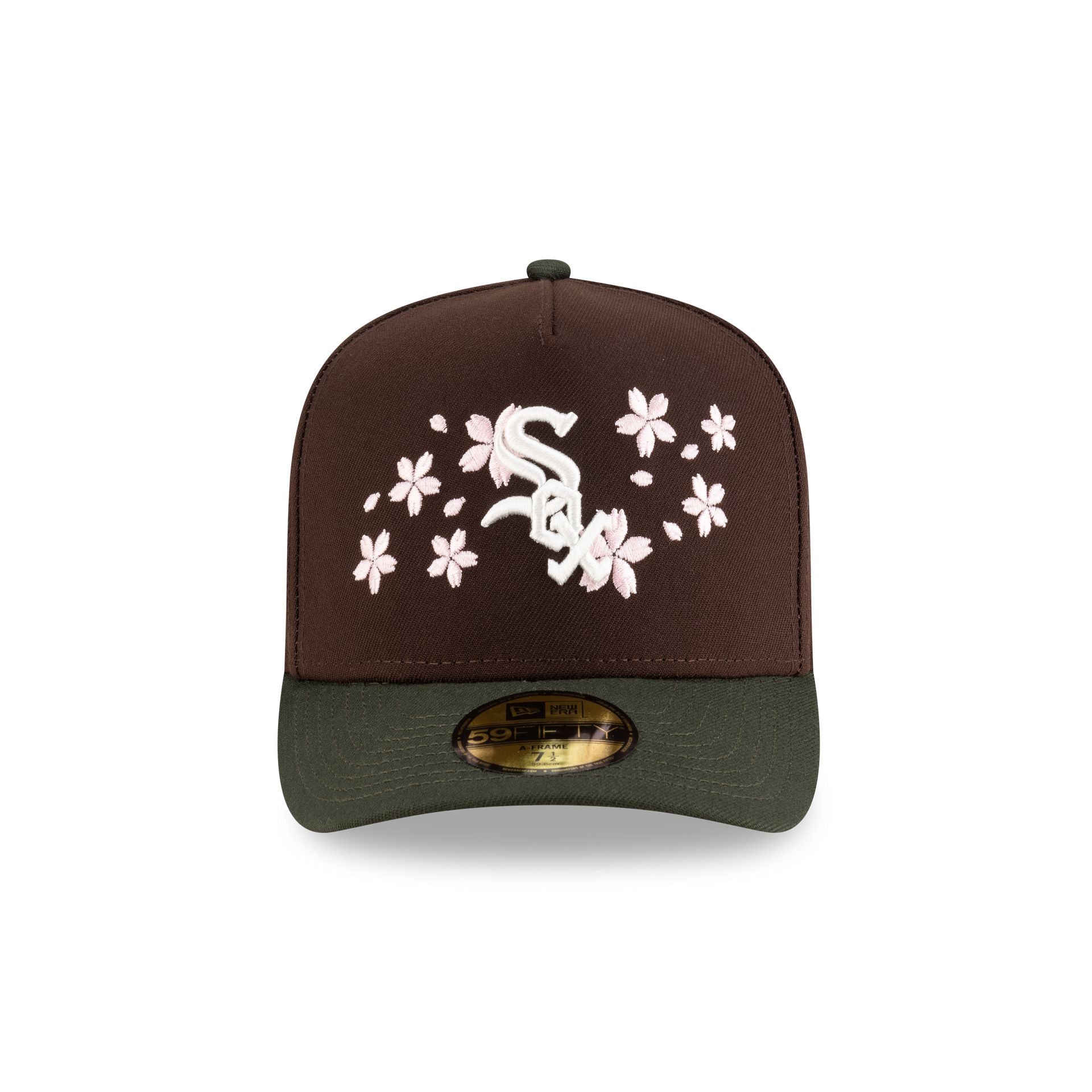 Alternative view of Just Caps Cherry Blossom Chicago White Sox 59Fifty A-Frame Fitted Hat