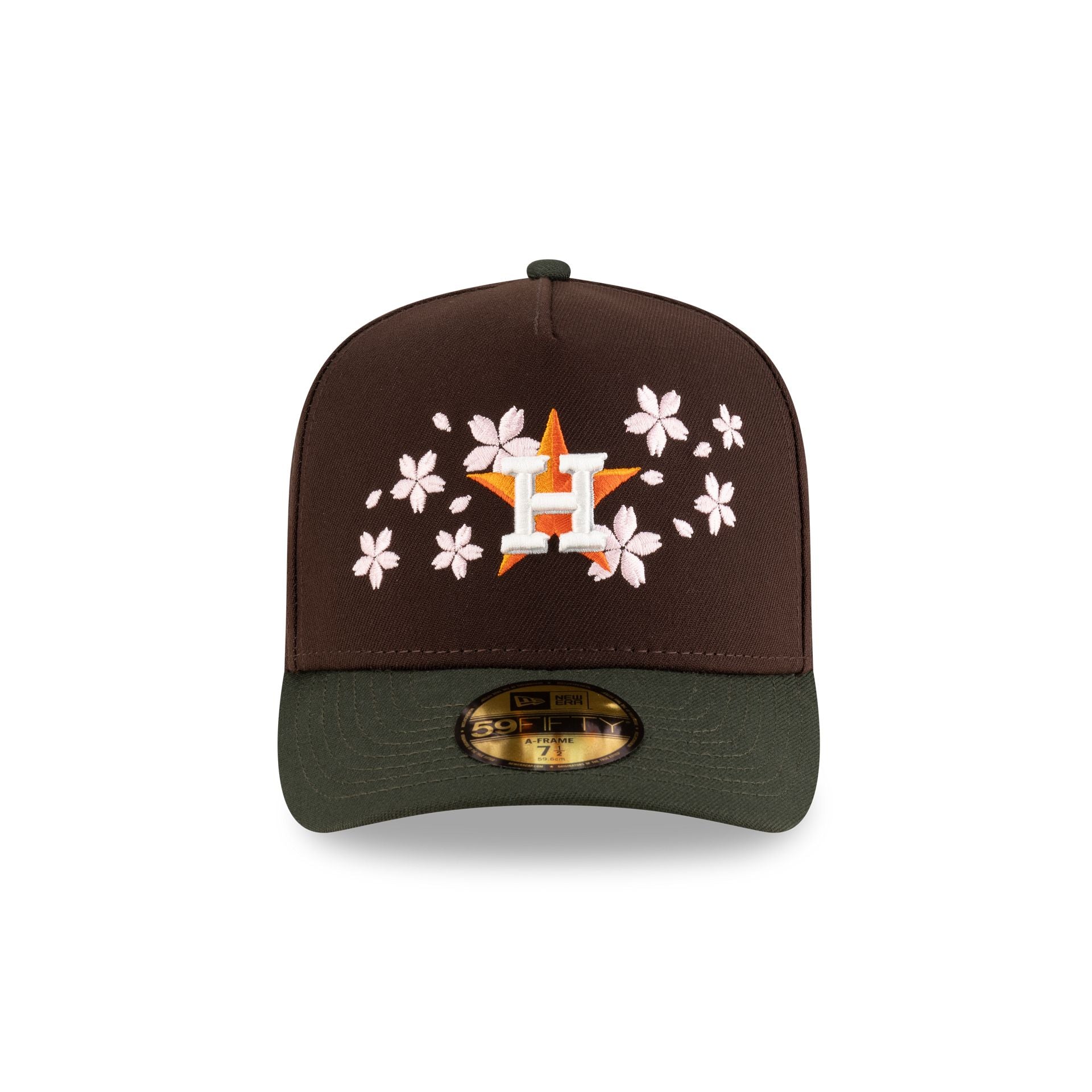 Alternative view of Just Caps Cherry Blossom Houston Astros 59Fifty A-Frame Fitted Hat