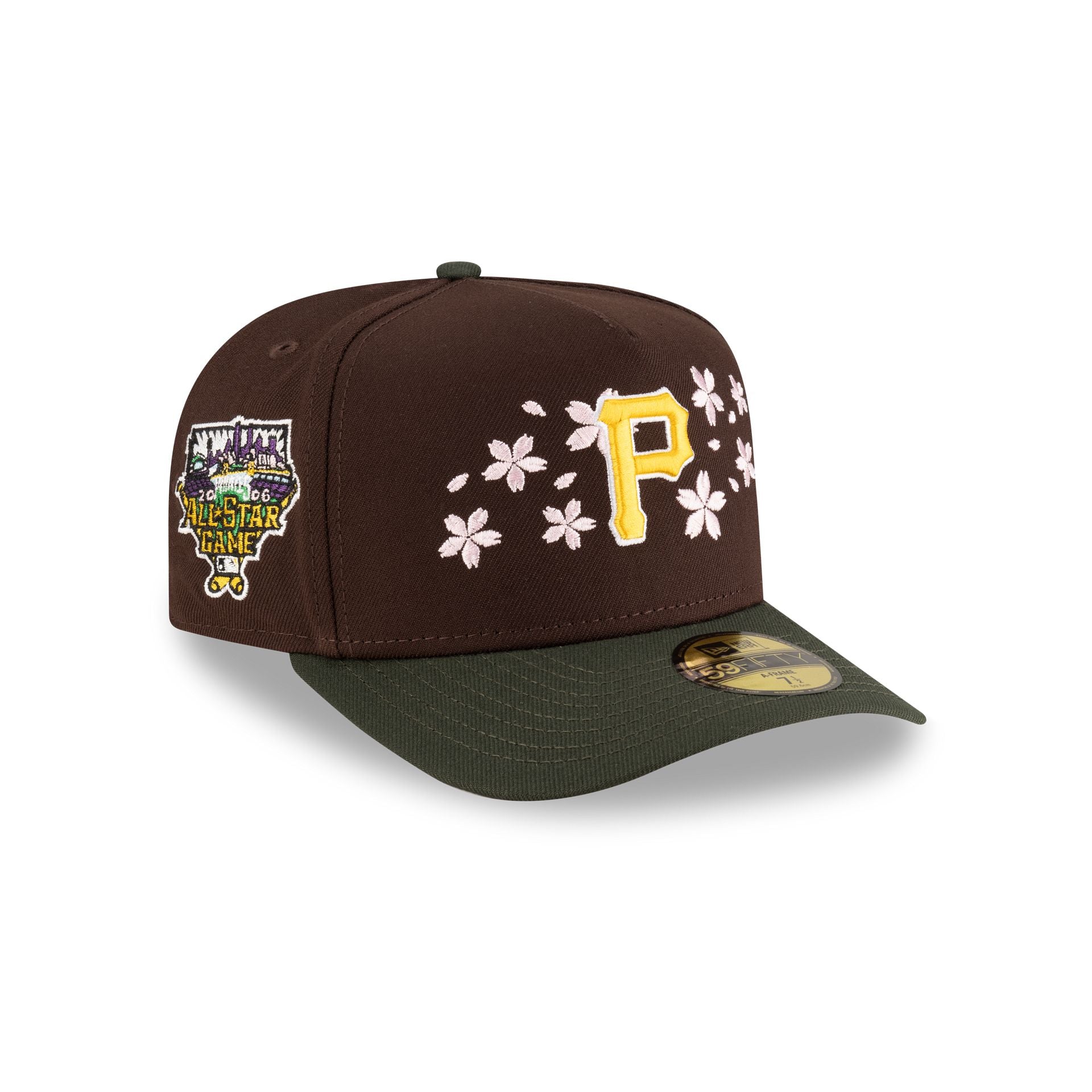 Just Caps Cherry Blossom Pittsburgh Pirates 59Fifty A-Frame Fitted Hat