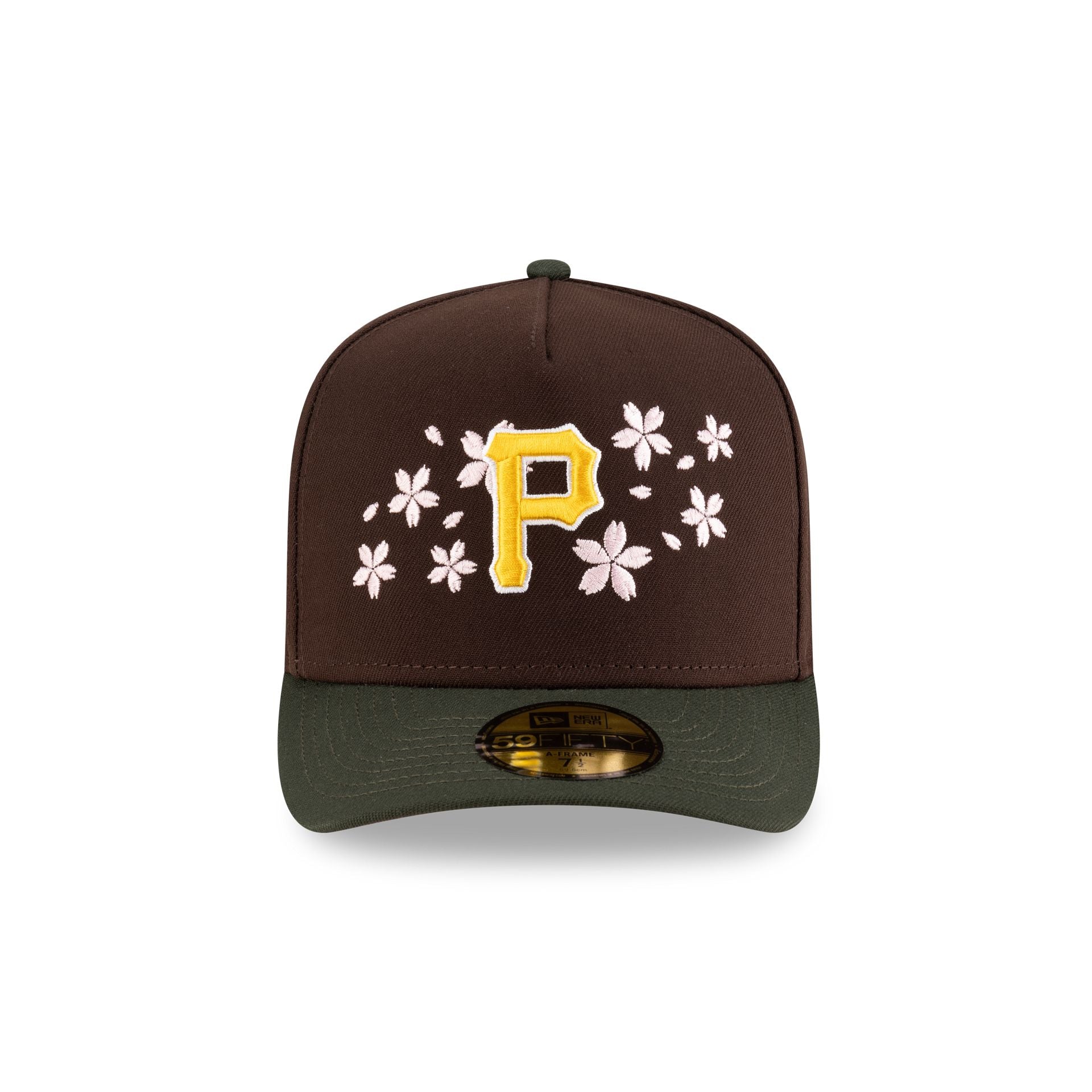 Alternative view of Just Caps Cherry Blossom Pittsburgh Pirates 59Fifty A-Frame Fitted Hat