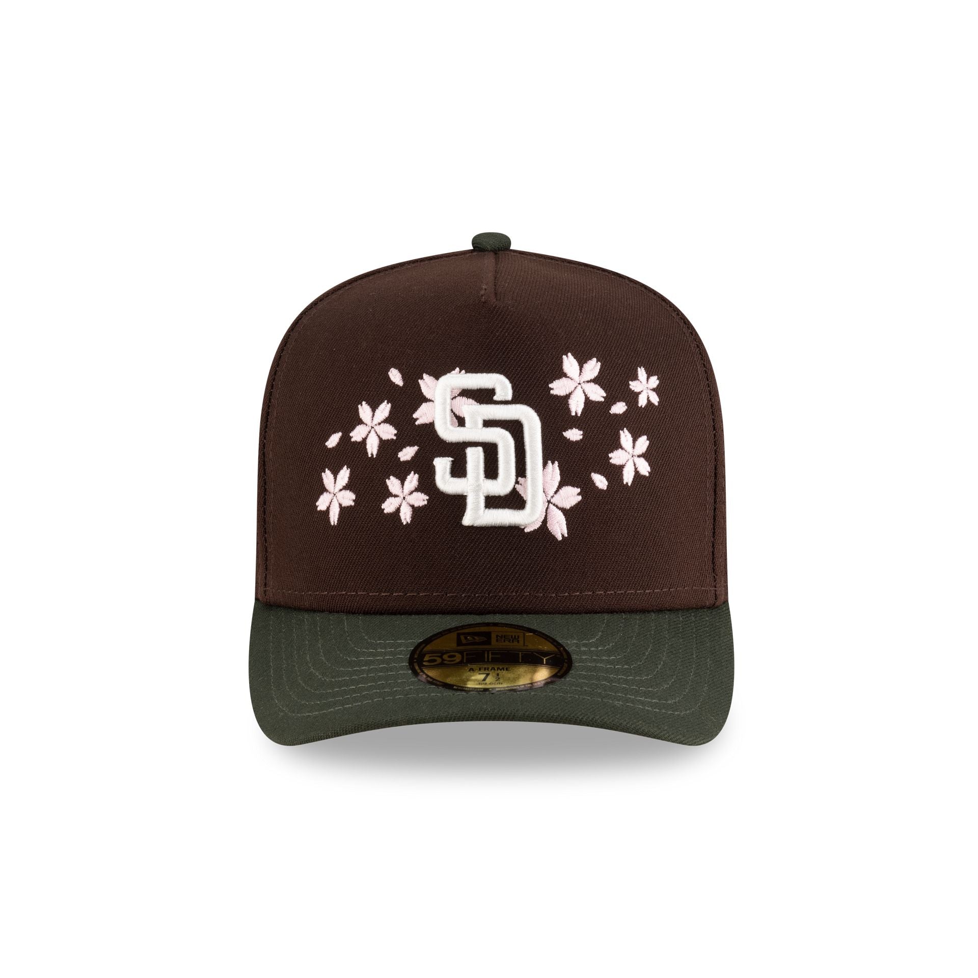 Alternative view of Just Caps Cherry Blossom San Diego Padres 59Fifty A-Frame Fitted Hat