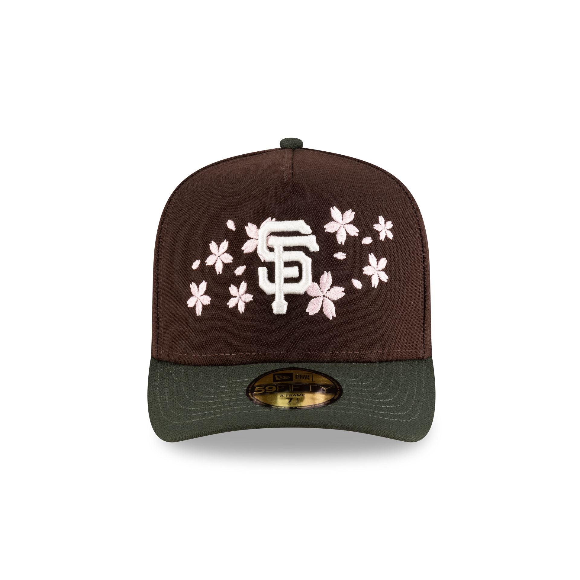 Alternative view of Just Caps Cherry Blossom San Francisco Giants 59Fifty A-Frame Fitted Hat