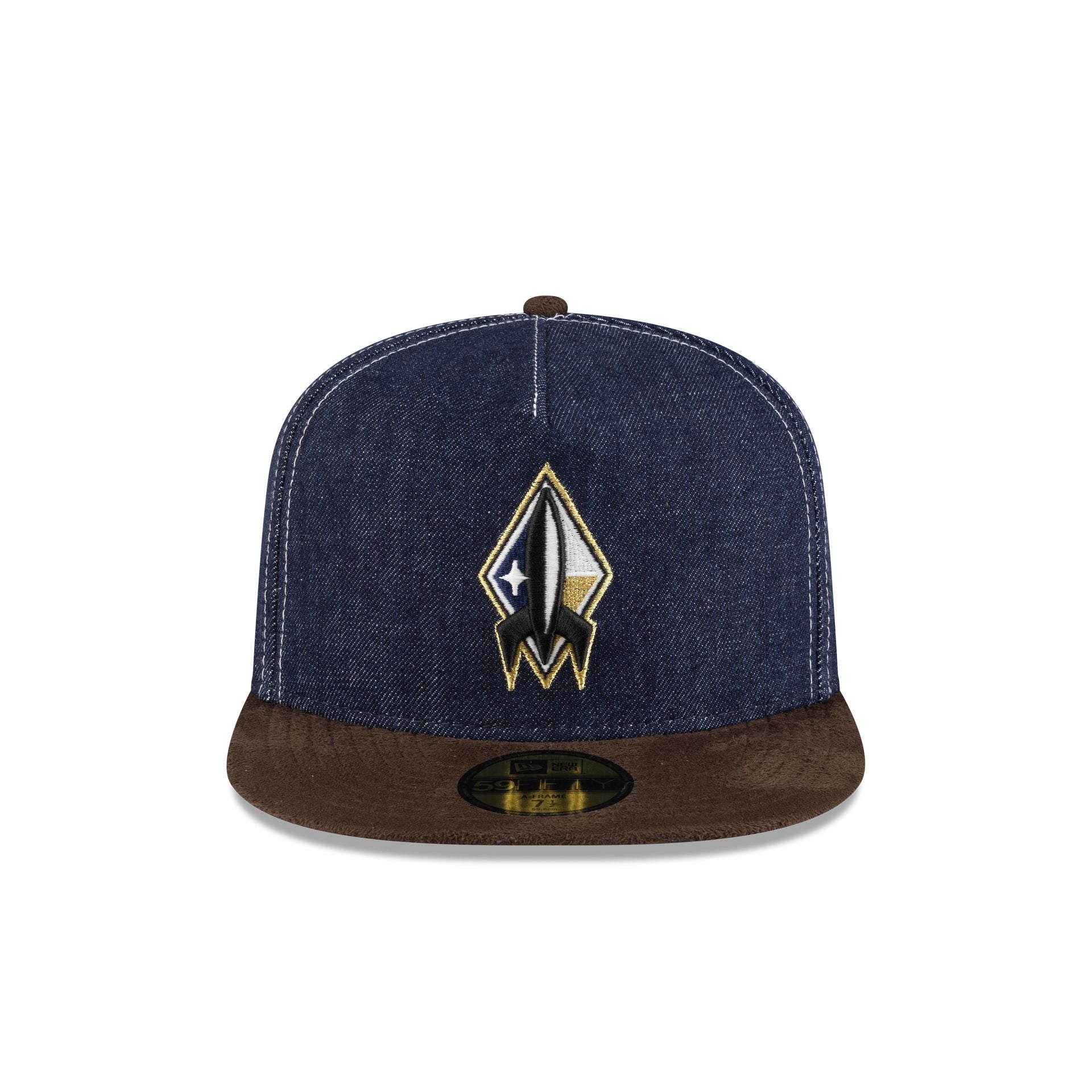 Alternative view of Sugar Land Space Cowboys Houston Pack Denim 59Fifty A-Frame Fitted Hat