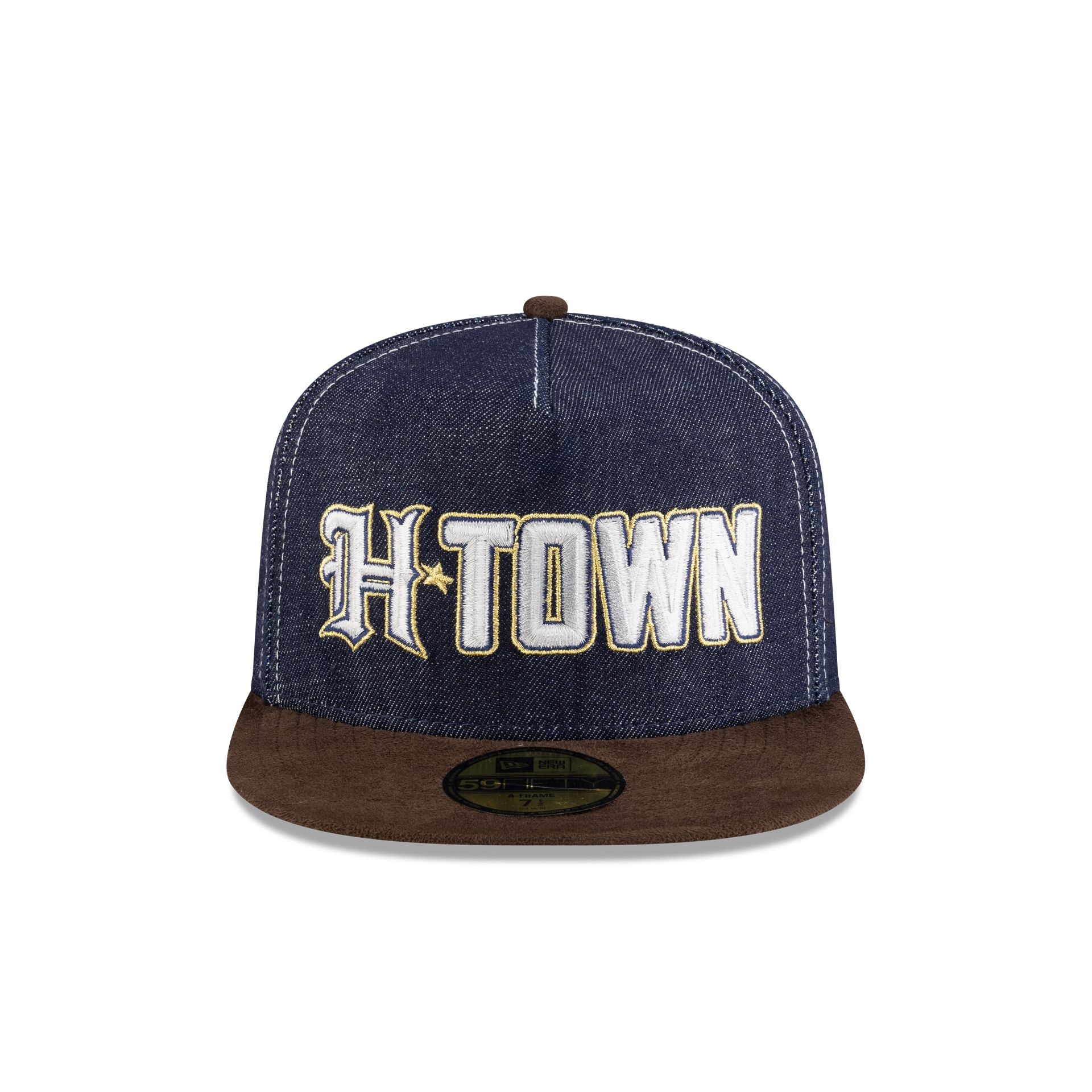 Alternative view of Houston Texans Houston Pack Denim 59Fifty A-Frame Fitted Hat