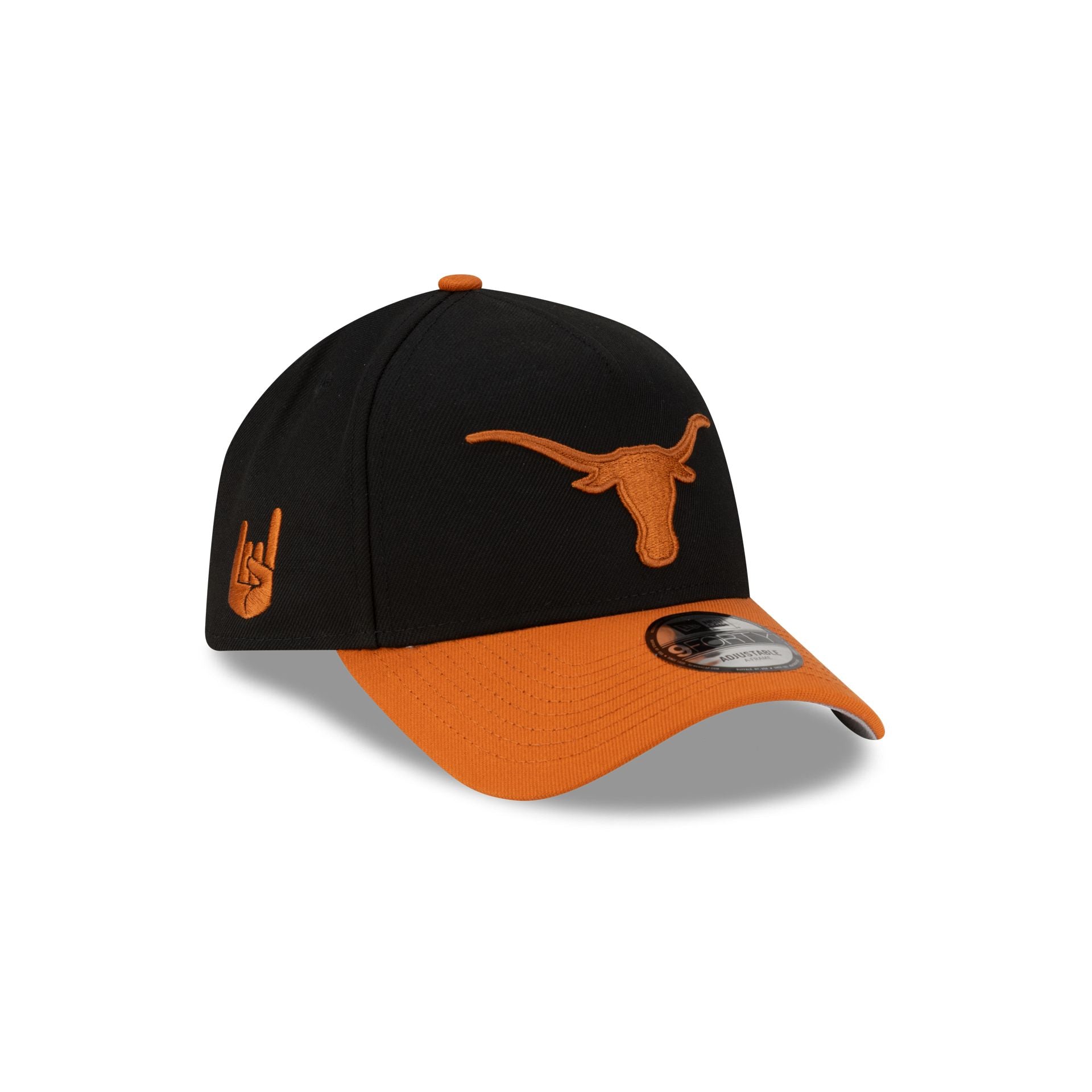 Texas Longhorns Hand Signs Sidepatch 9Forty A-Frame Snapback Hat