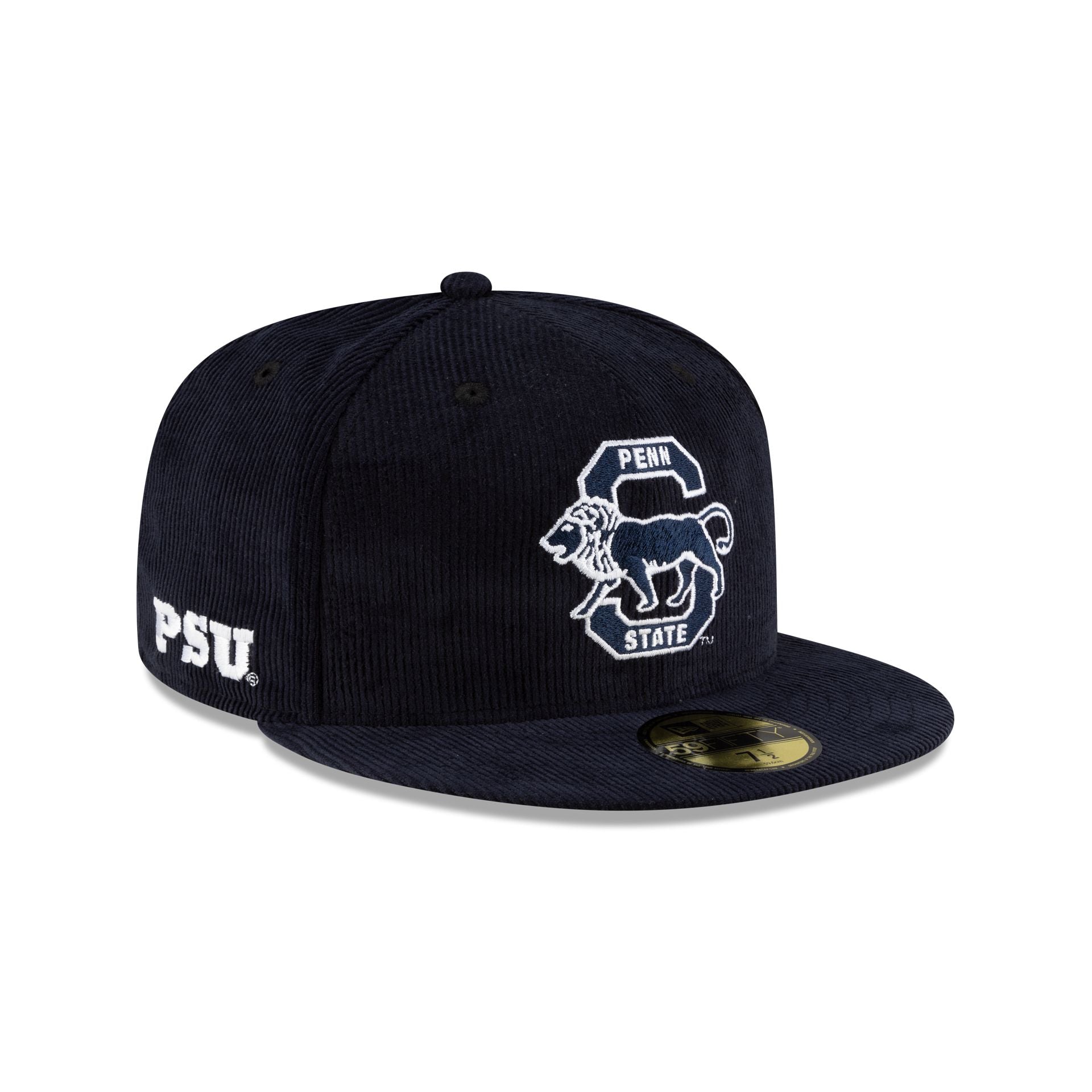 Penn State Nittany Lions Navy Corduroy College Vault 59Fifty Fitted Hat