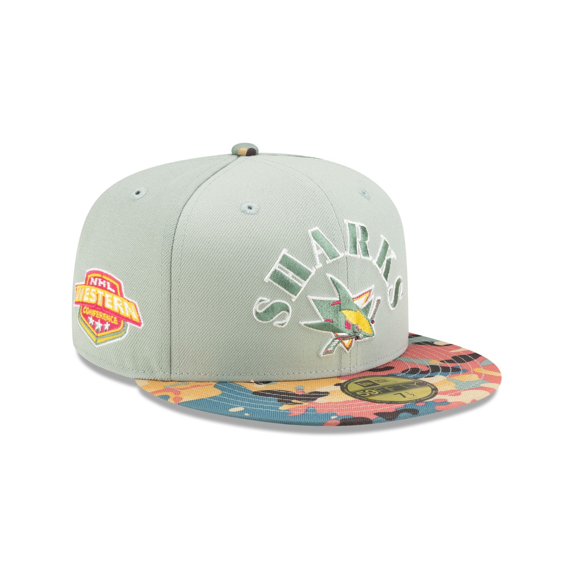San Jose Sharks Retro Everest Camo 59Fifty Fitted Hat