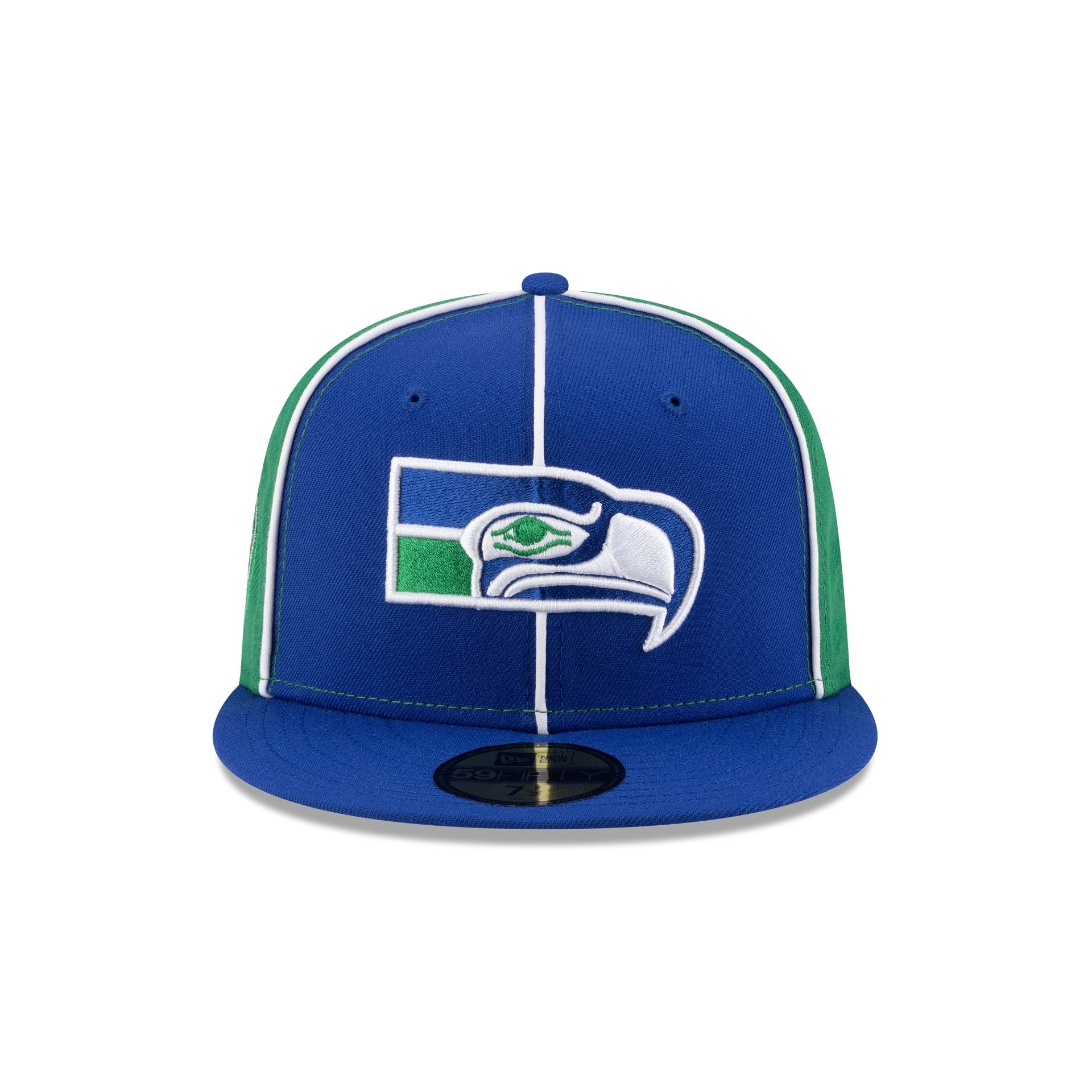 Alternative view of Seattle Seahawks Two-Tone Pinwheel 59Fifty Fitted Hat