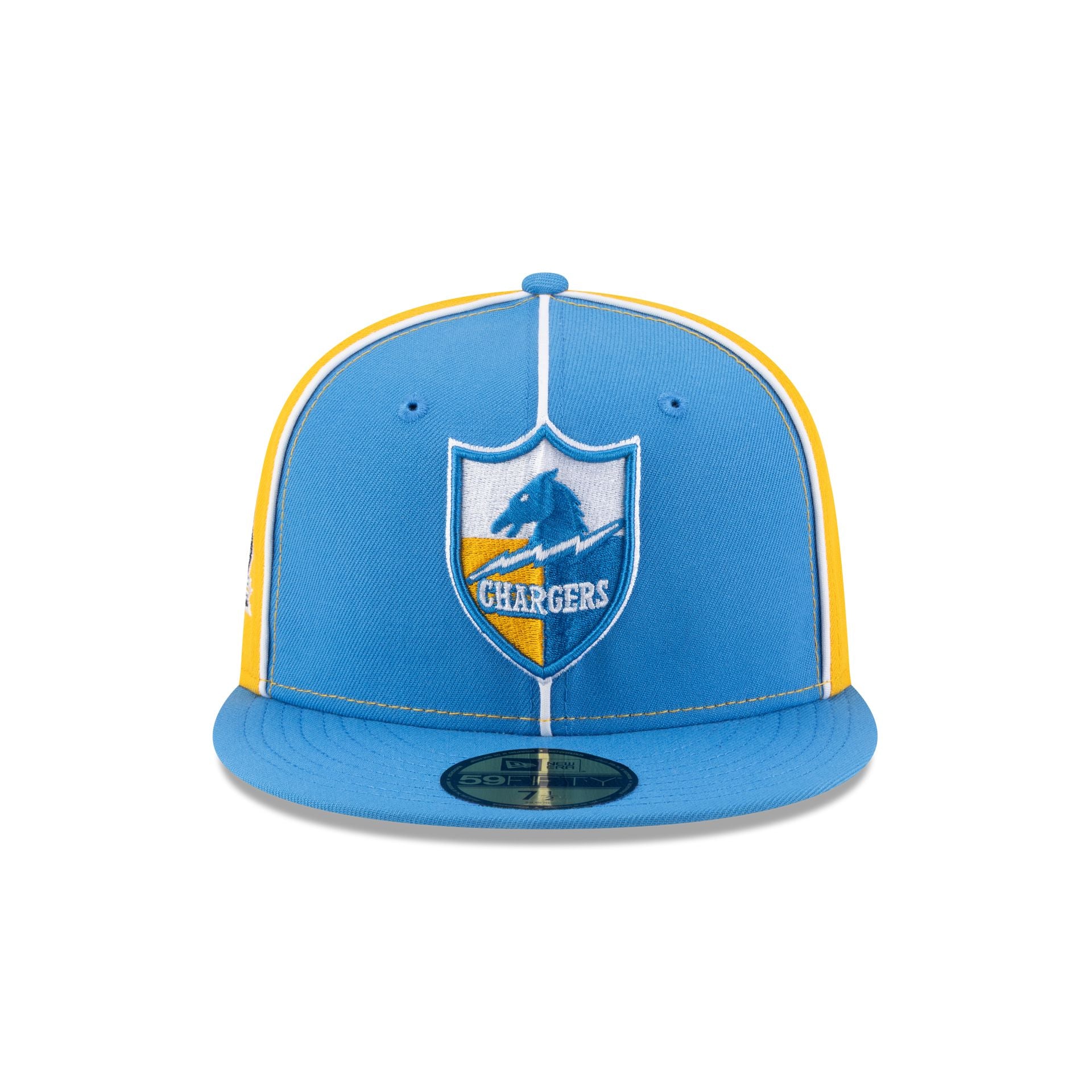 Alternative view of Los Angeles Chargers Two-Tone Pinwheel 59Fifty Fitted Hat