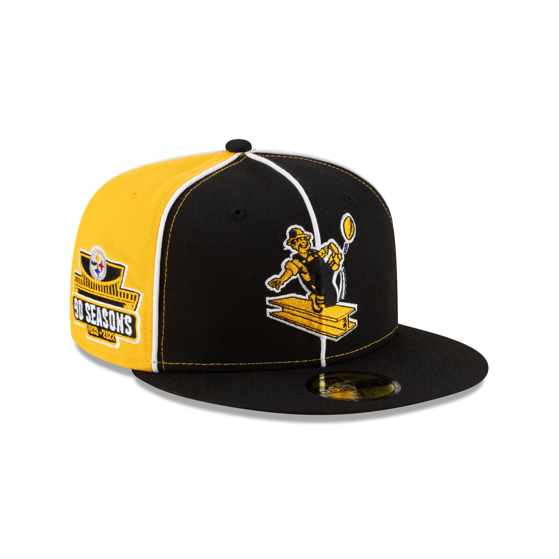 Pittsburgh Steelers Two-Tone Pinwheel 59Fifty Fitted Hat