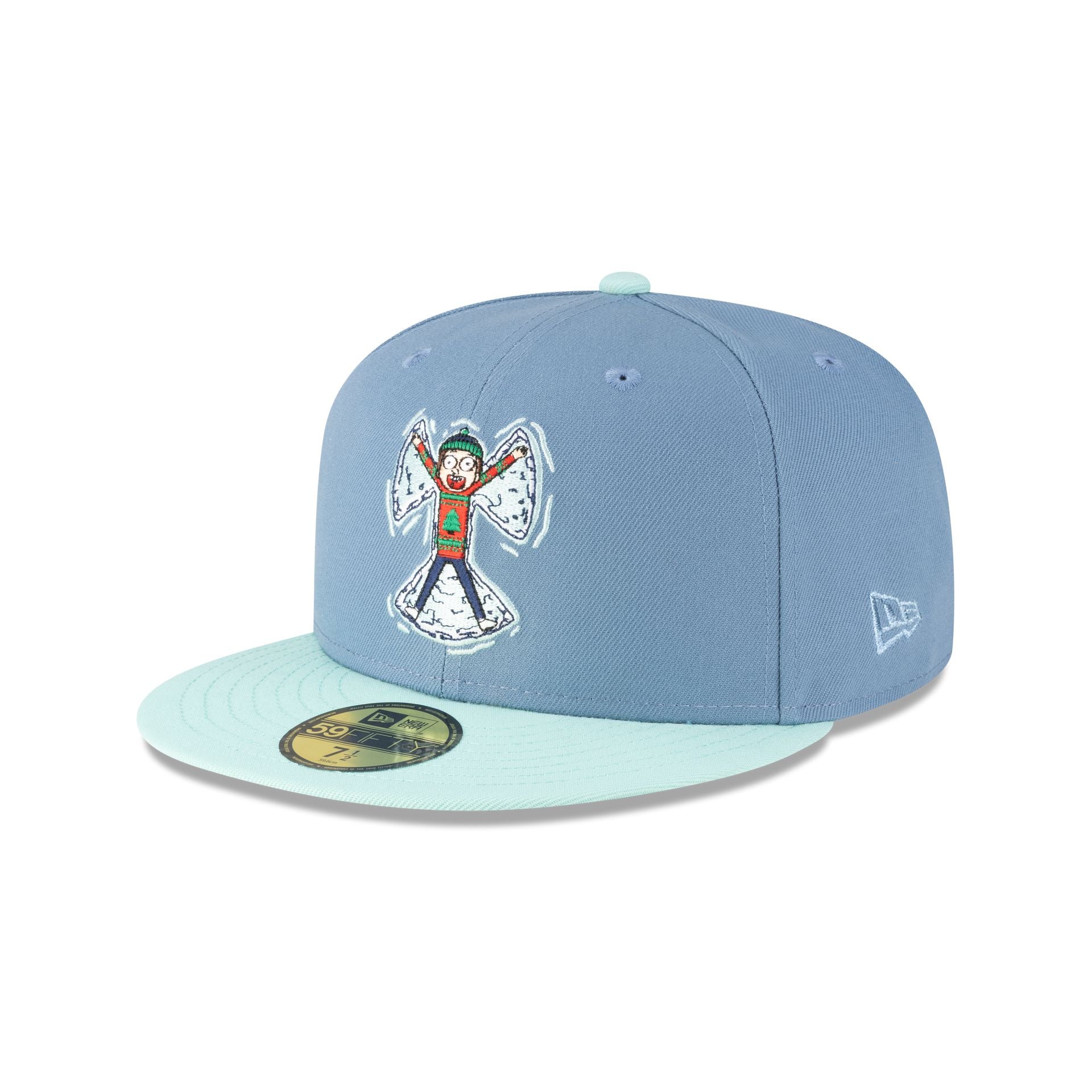 Rick And Morty Rickmas Morty Snow Angel 59Fifty Fitted Hat