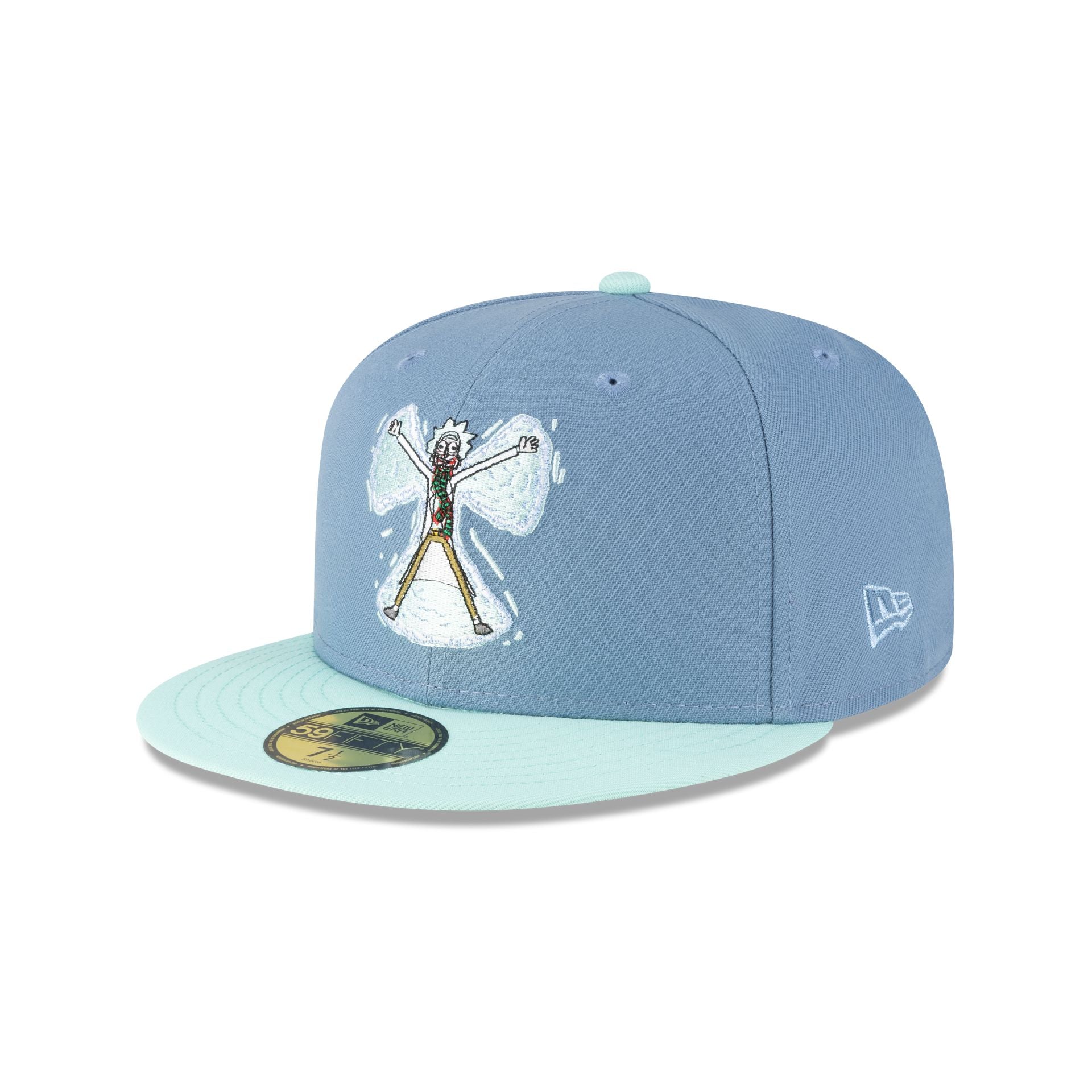 Rick And Morty Rickmas Rick Snow Angel 59Fifty Fitted Hat